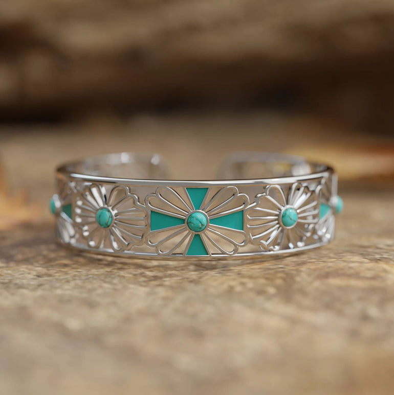 Eternal Spring Cuff Bracelet - Silver - Serene Western