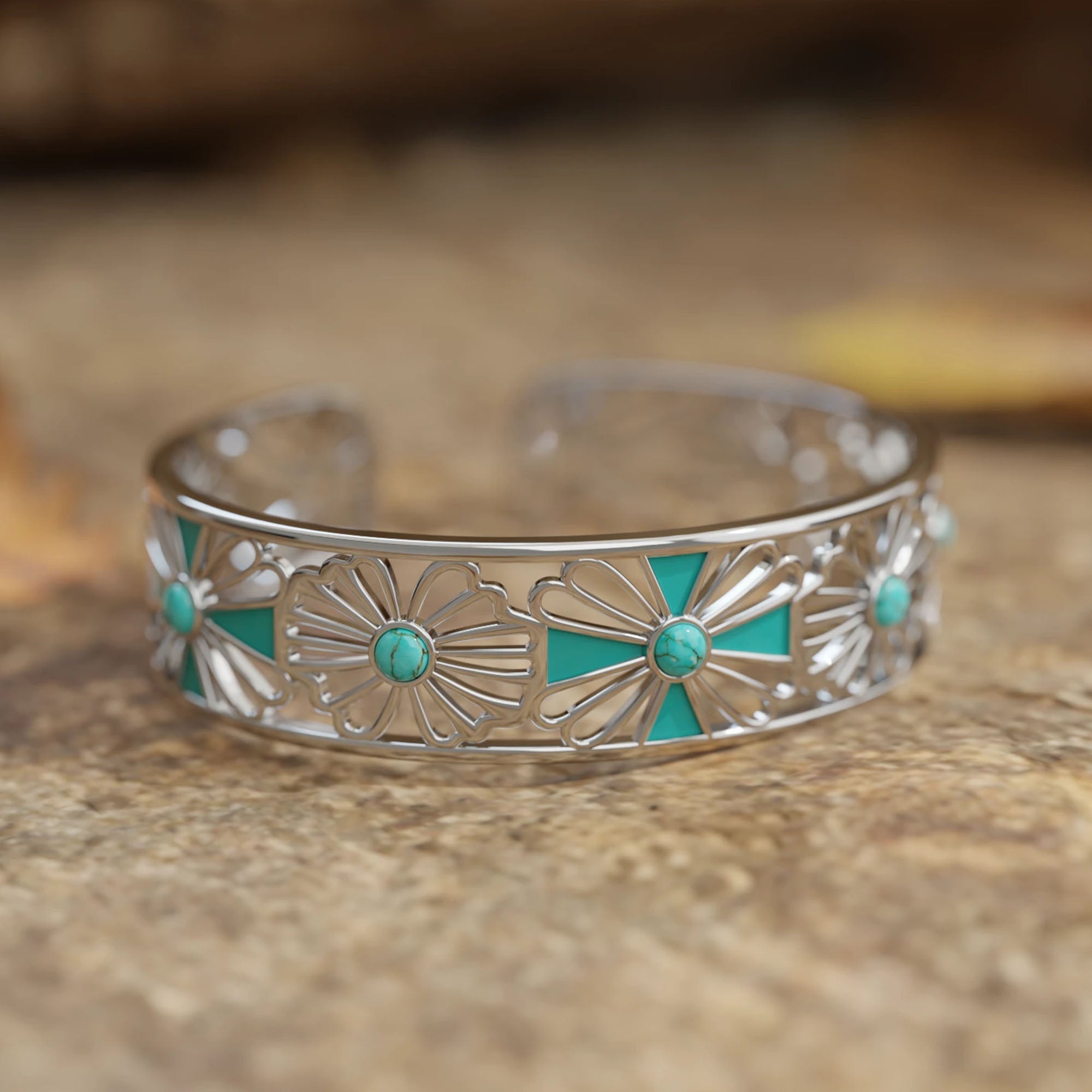 Eternal Spring Cuff Bracelet - Silver - Serene Western