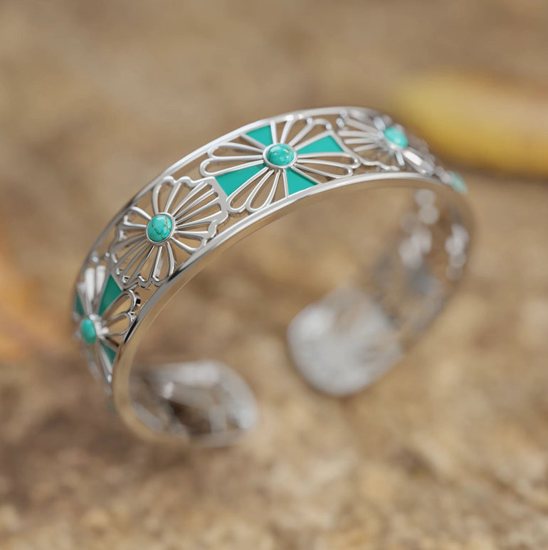 Eternal Spring Cuff Bracelet - Silver - Serene Western