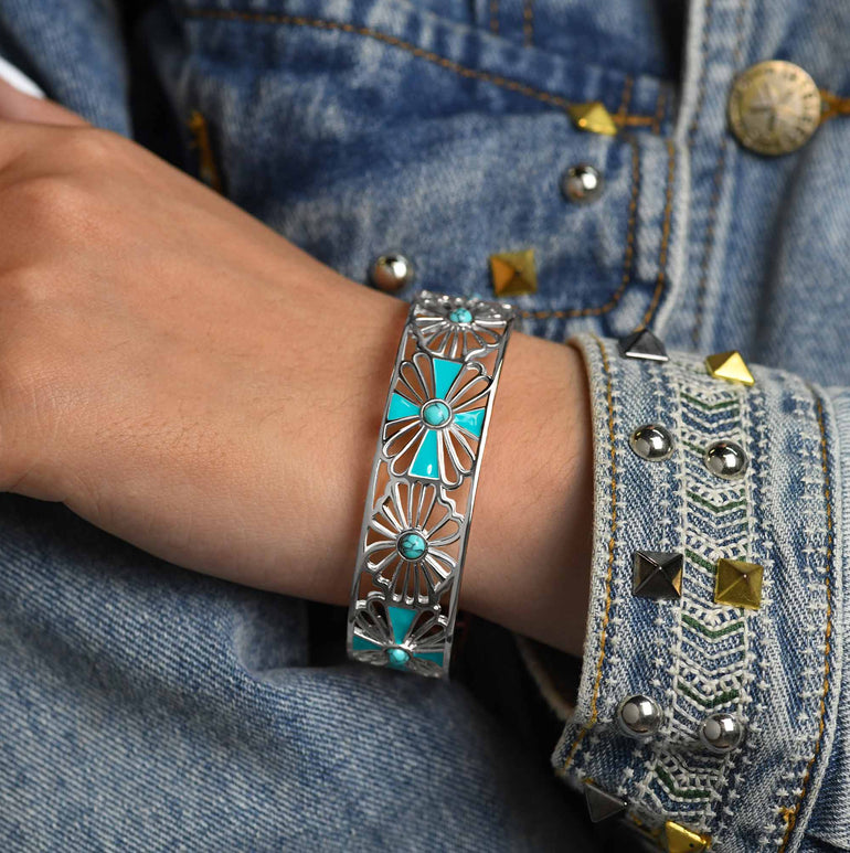 Eternal Spring Cuff Bracelet - Silver - Serene Western