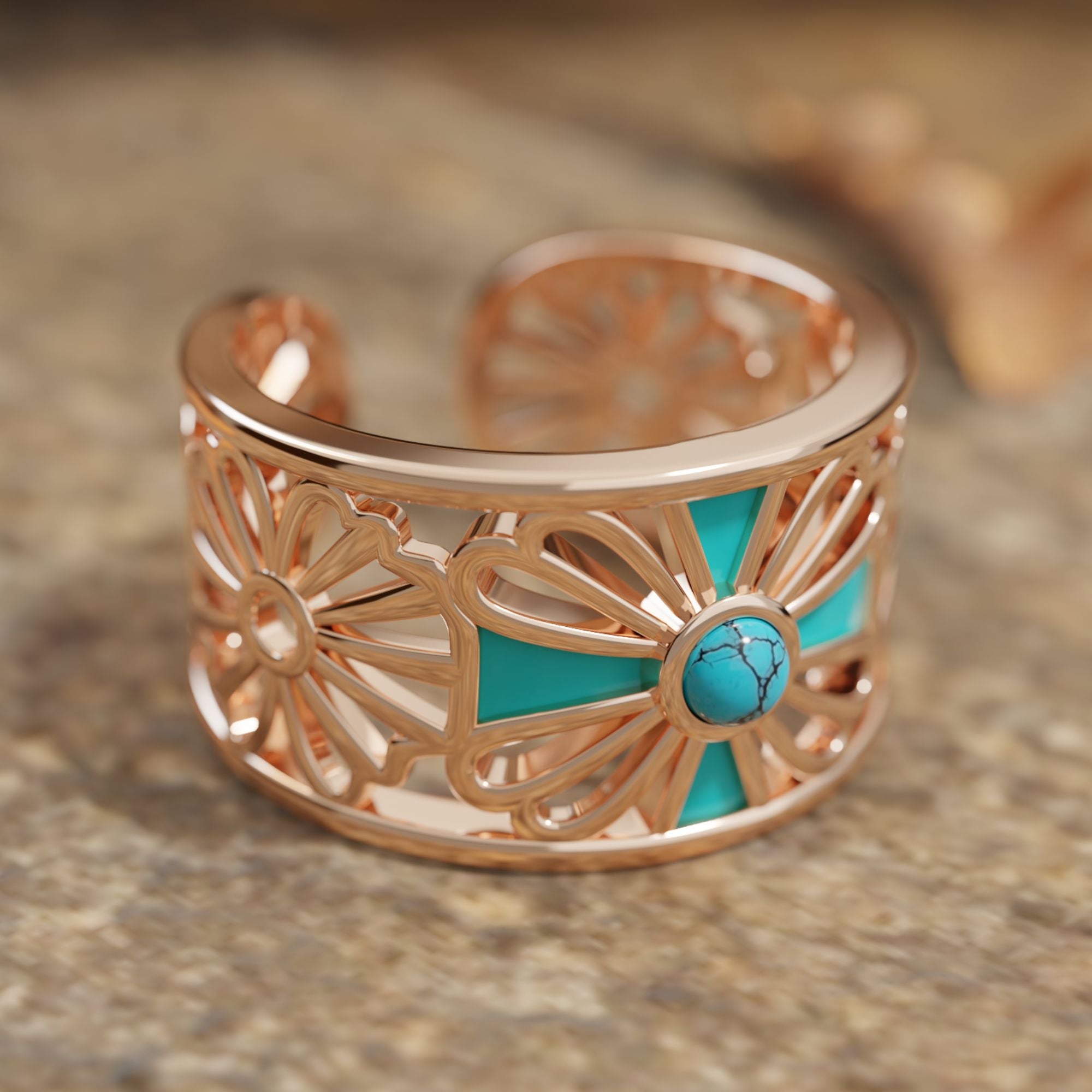 Eternal Spring Cuff Ring - Serene Western