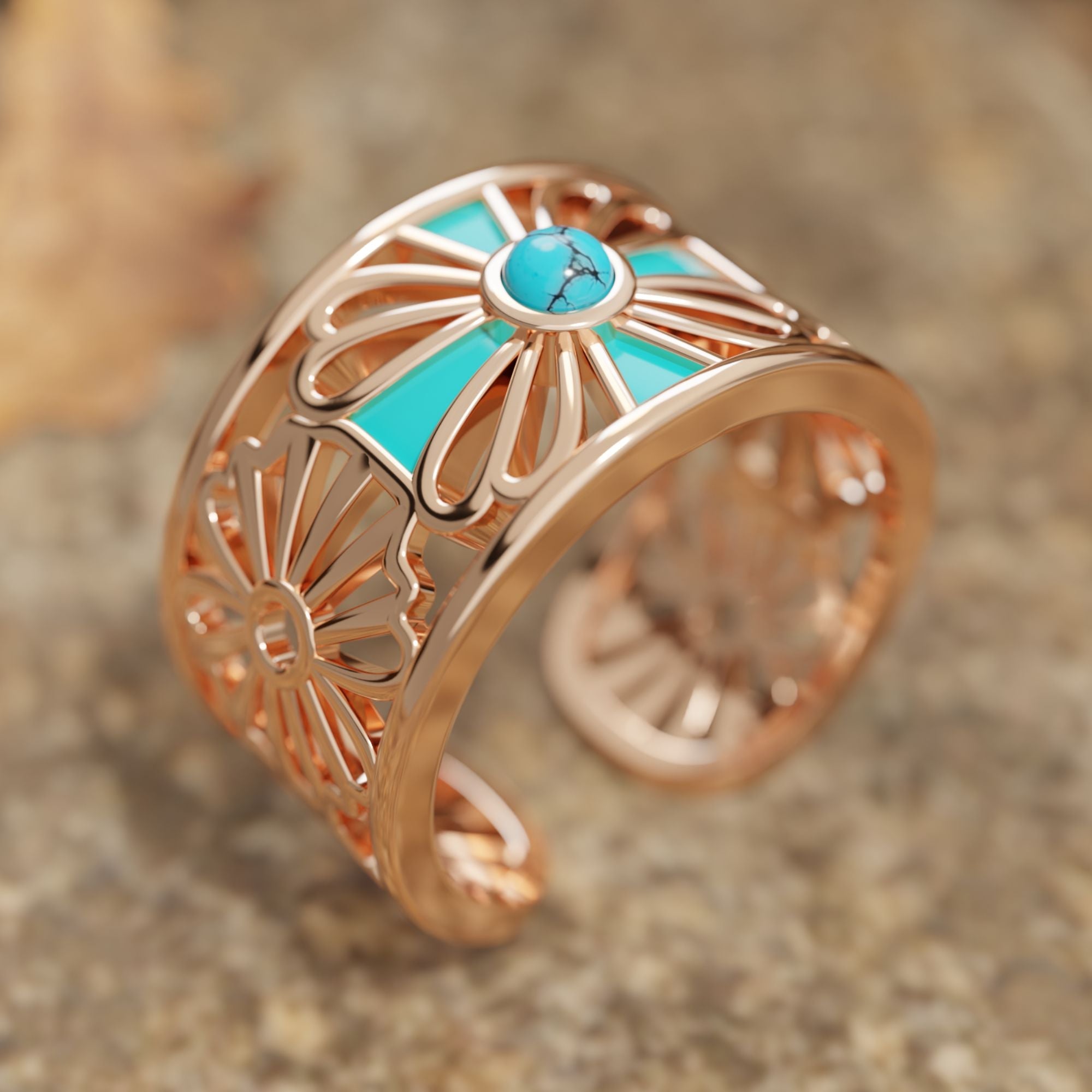 Eternal Spring Cuff Ring - Serene Western