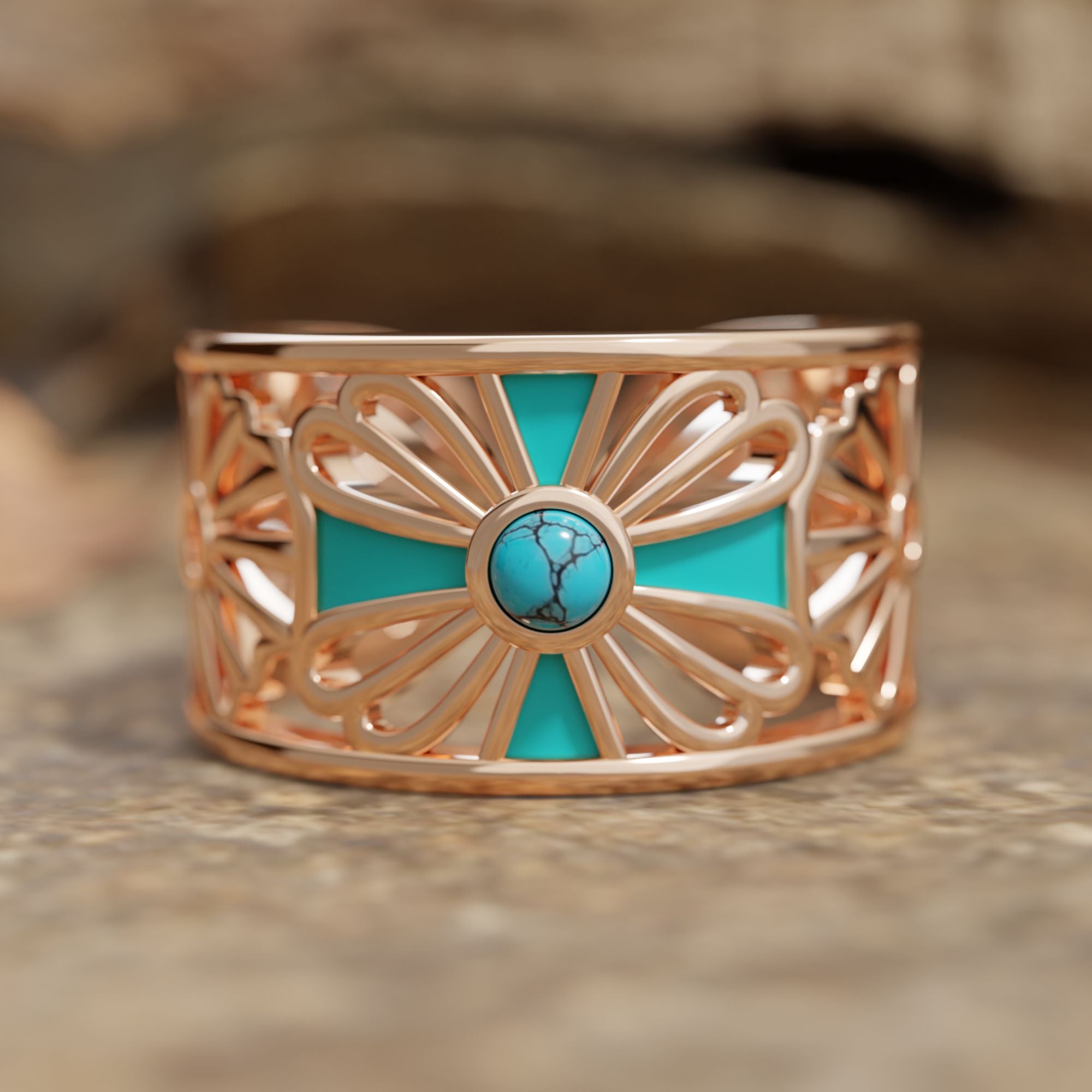 Eternal Spring Cuff Ring - Serene Western