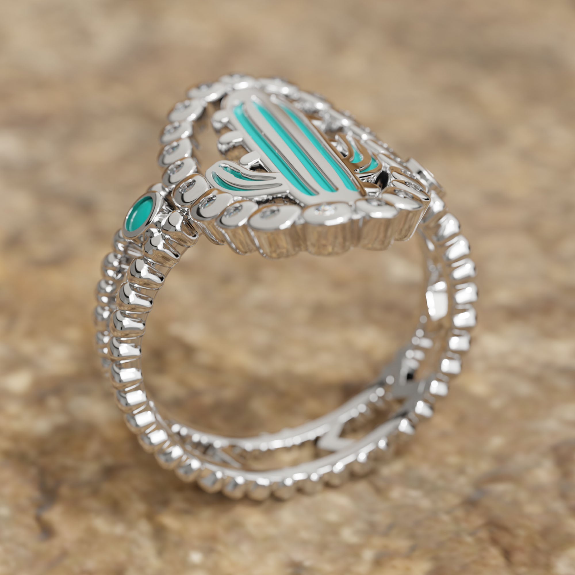 Evergreen Oasis Ring - Serene Western