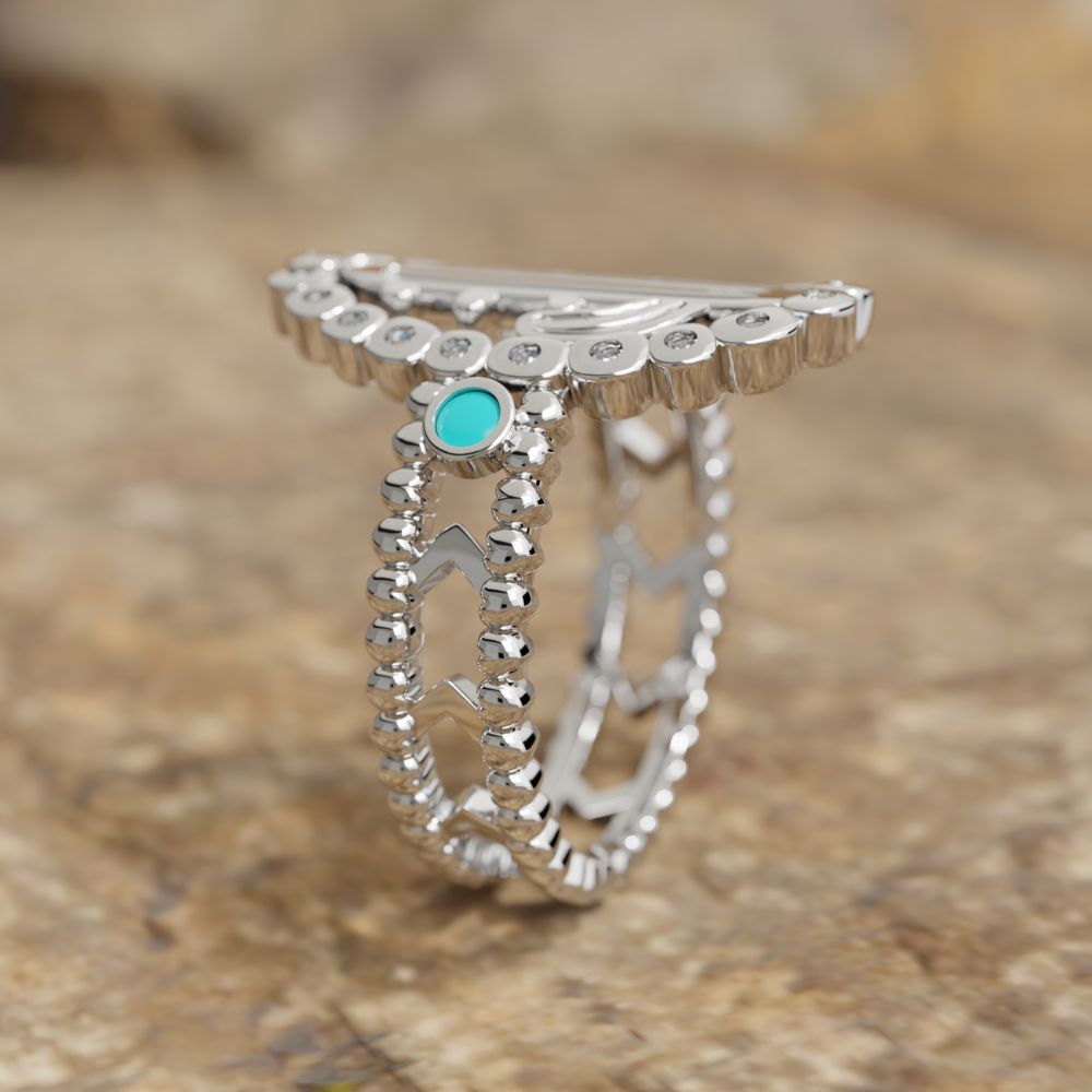 Evergreen Oasis Ring - Serene Western