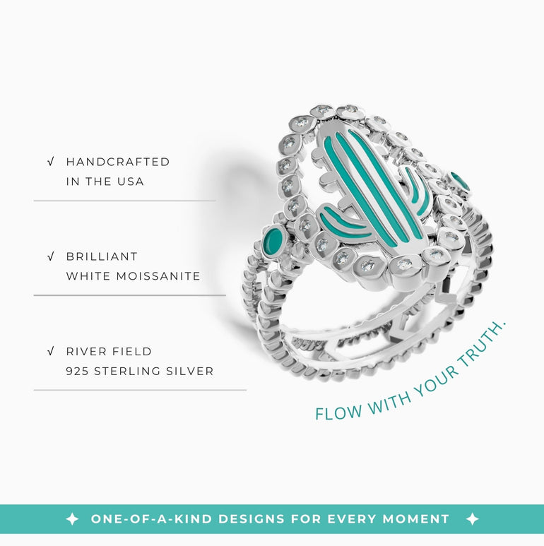 Evergreen Oasis Ring - Serene Western