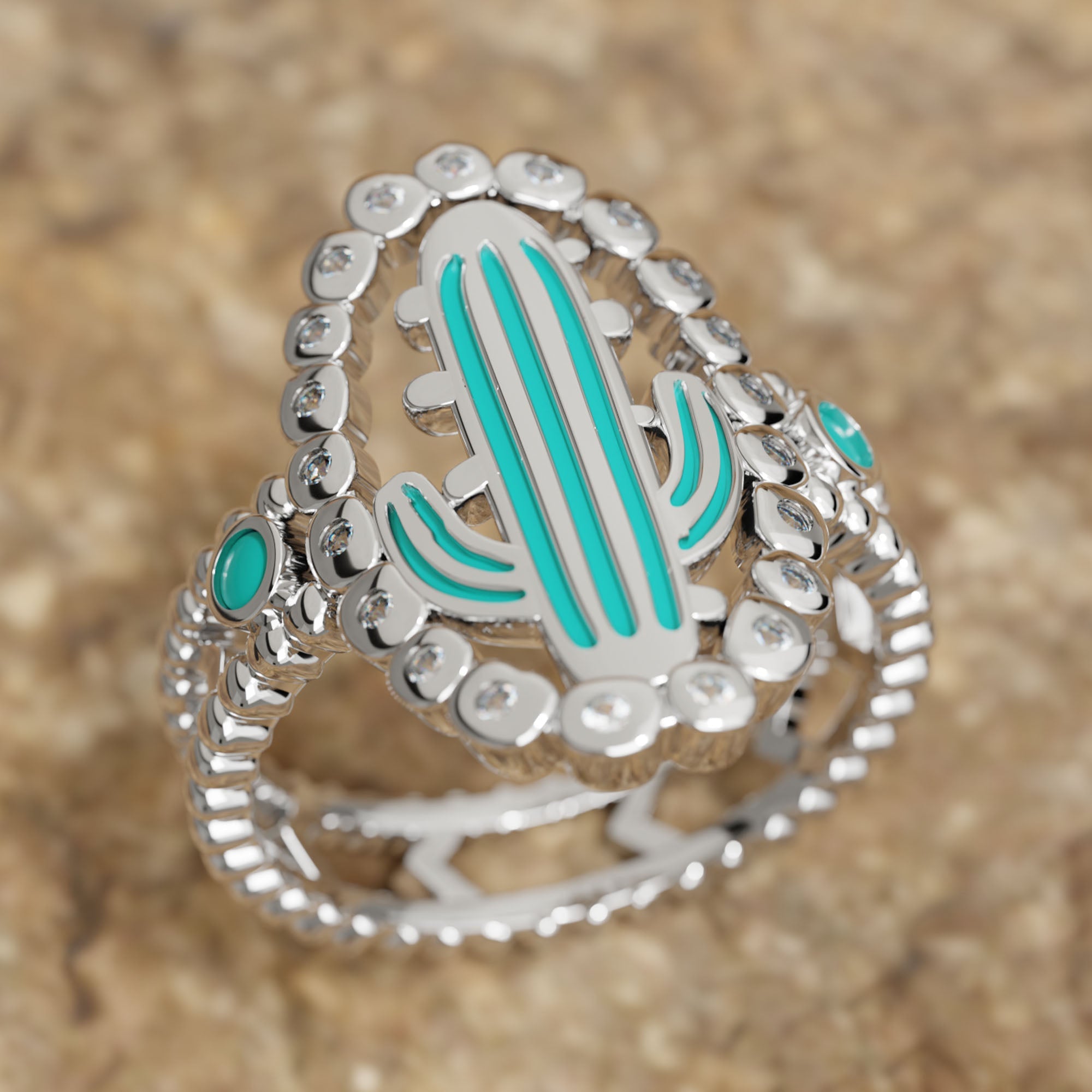 Evergreen Oasis Ring - Serene Western