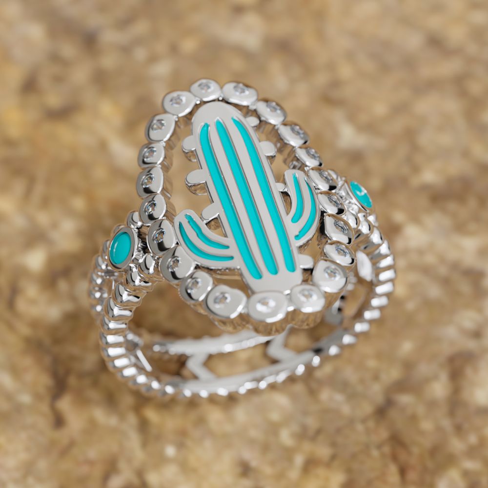 Evergreen Oasis Ring - Serene Western