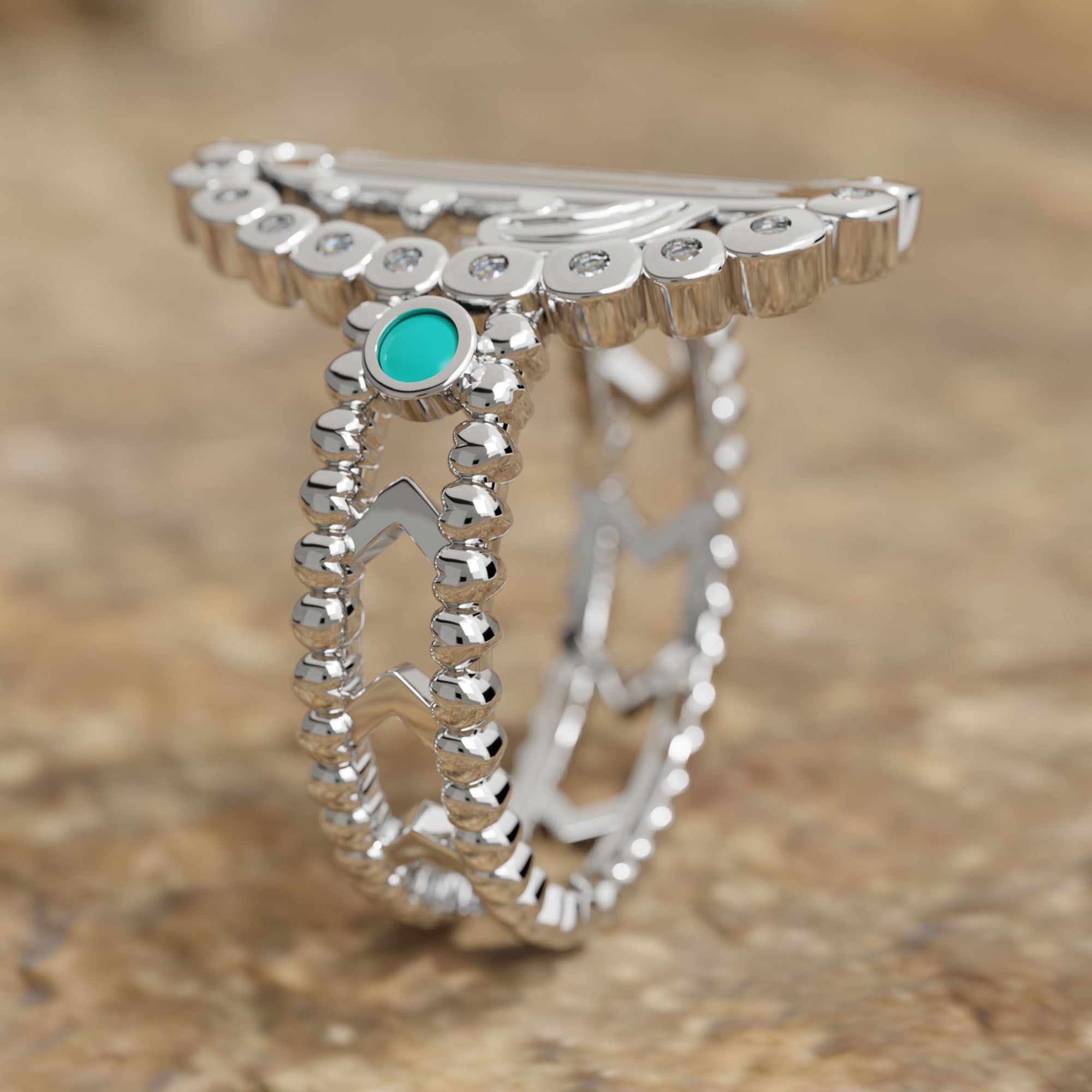 Evergreen Oasis Ring - Serene Western