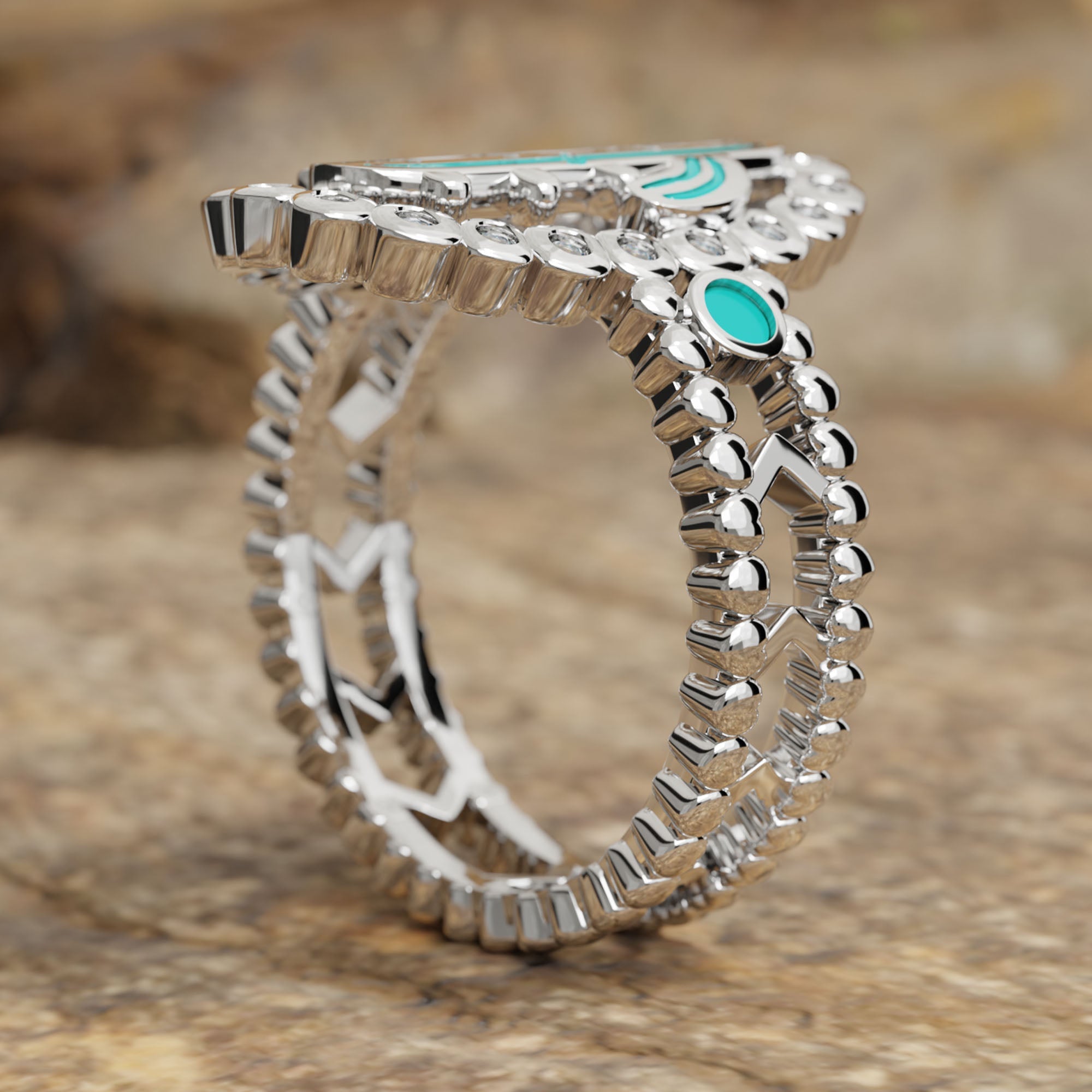 Evergreen Oasis Ring - Serene Western