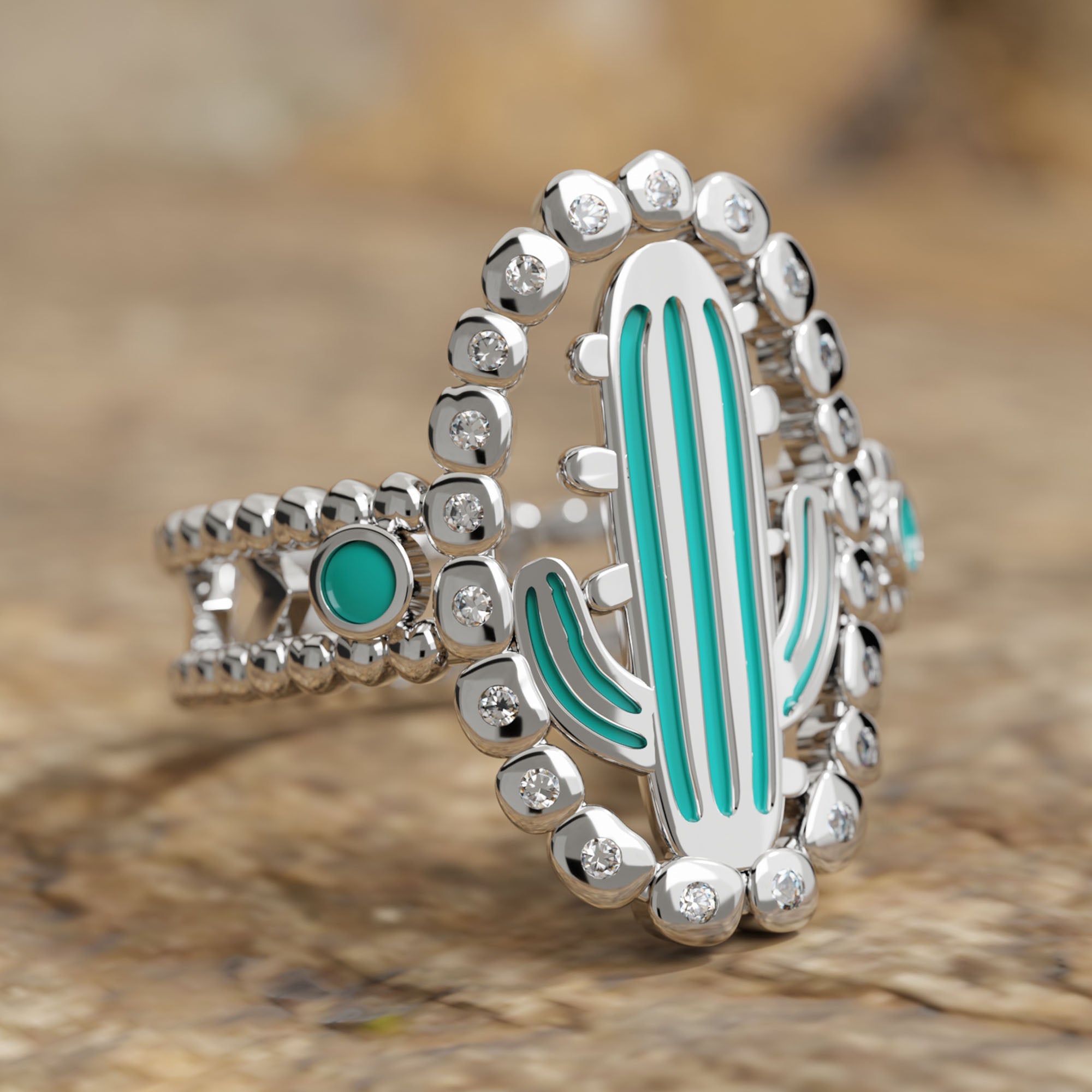 Evergreen Oasis Ring - Serene Western