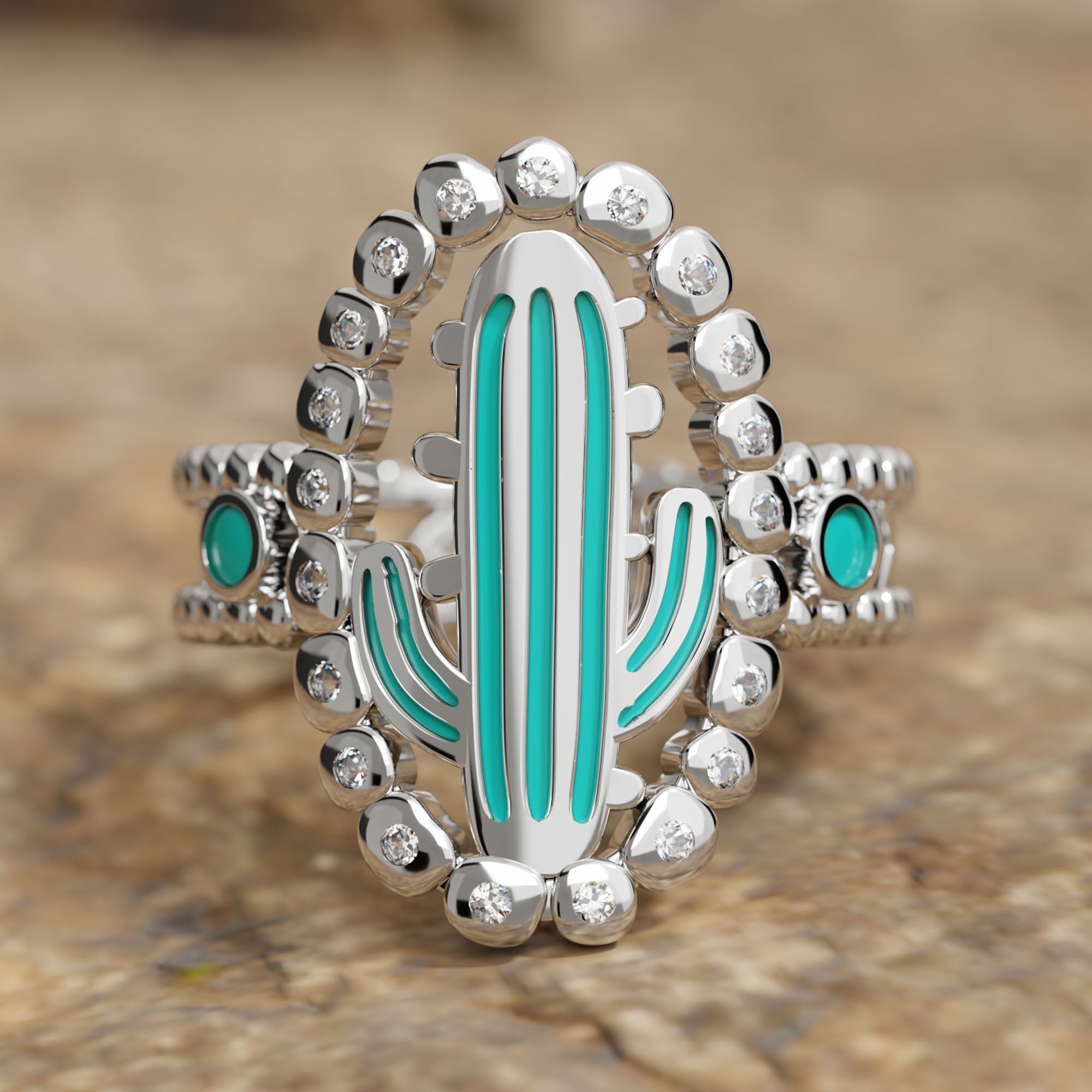 Evergreen Oasis Ring - Serene Western