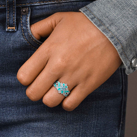 Garden Orchestra Ring - Aquamarine