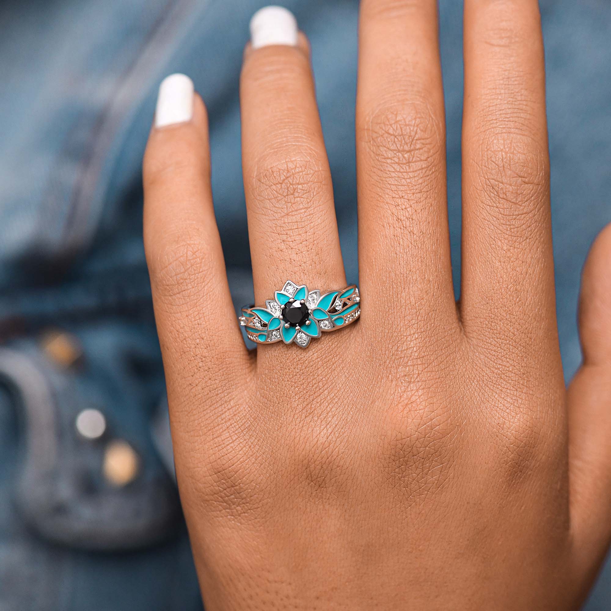 Garden Orchestra Ring - Black Onyx - Serene Western