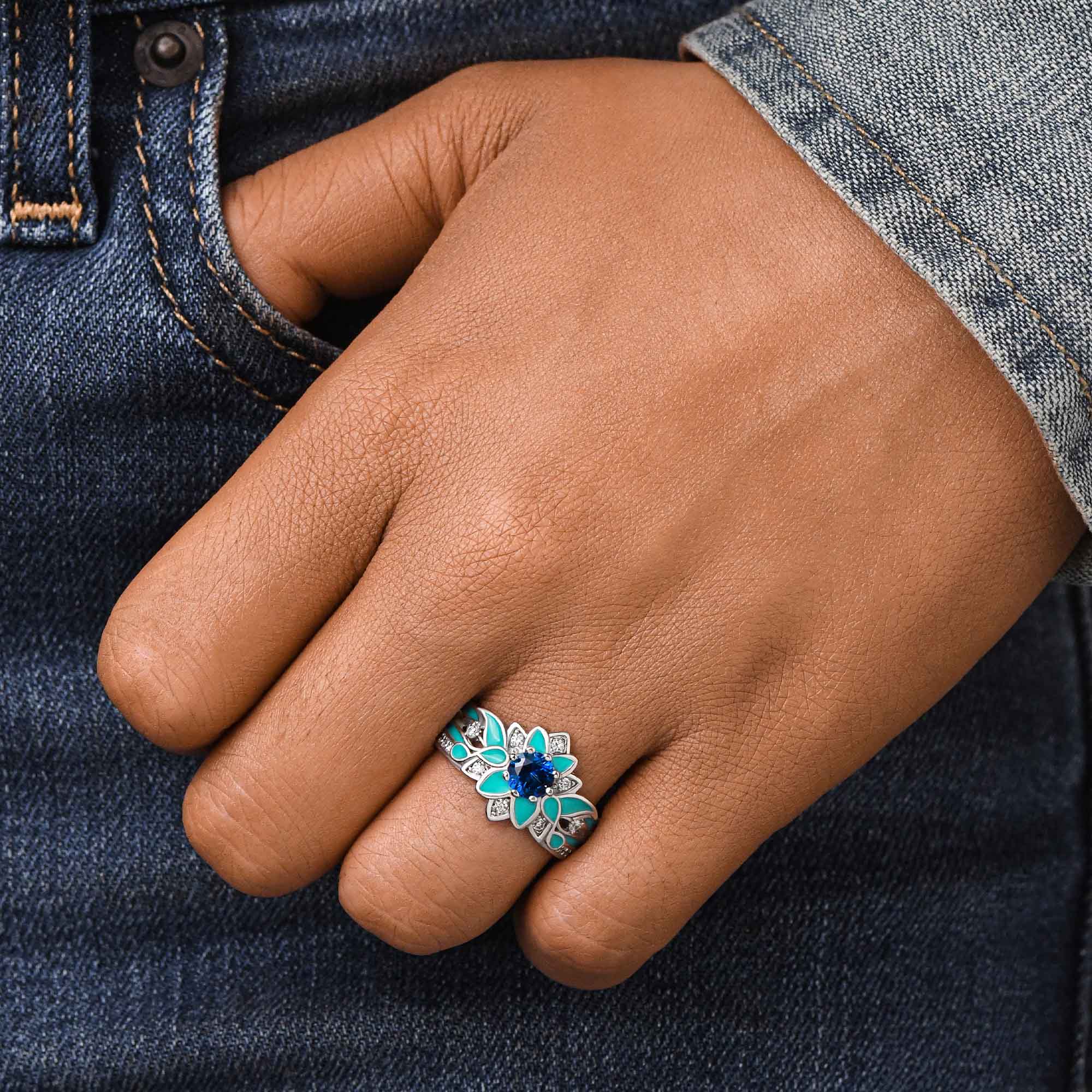 Garden Orchestra Ring - Sapphire - Serene Western