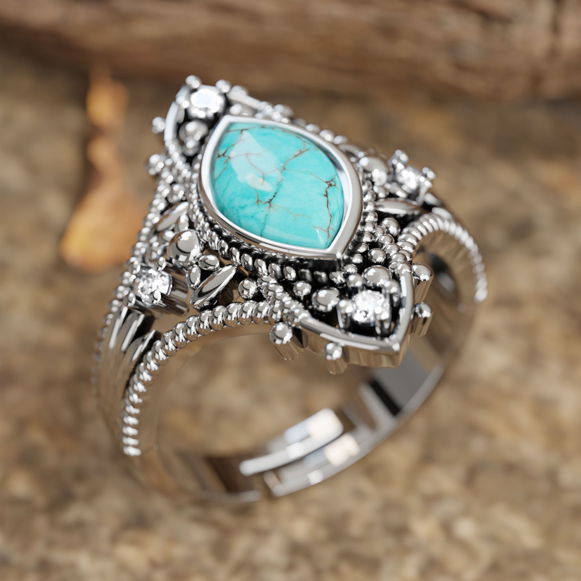 Holy Prayer Ring - Serene Western