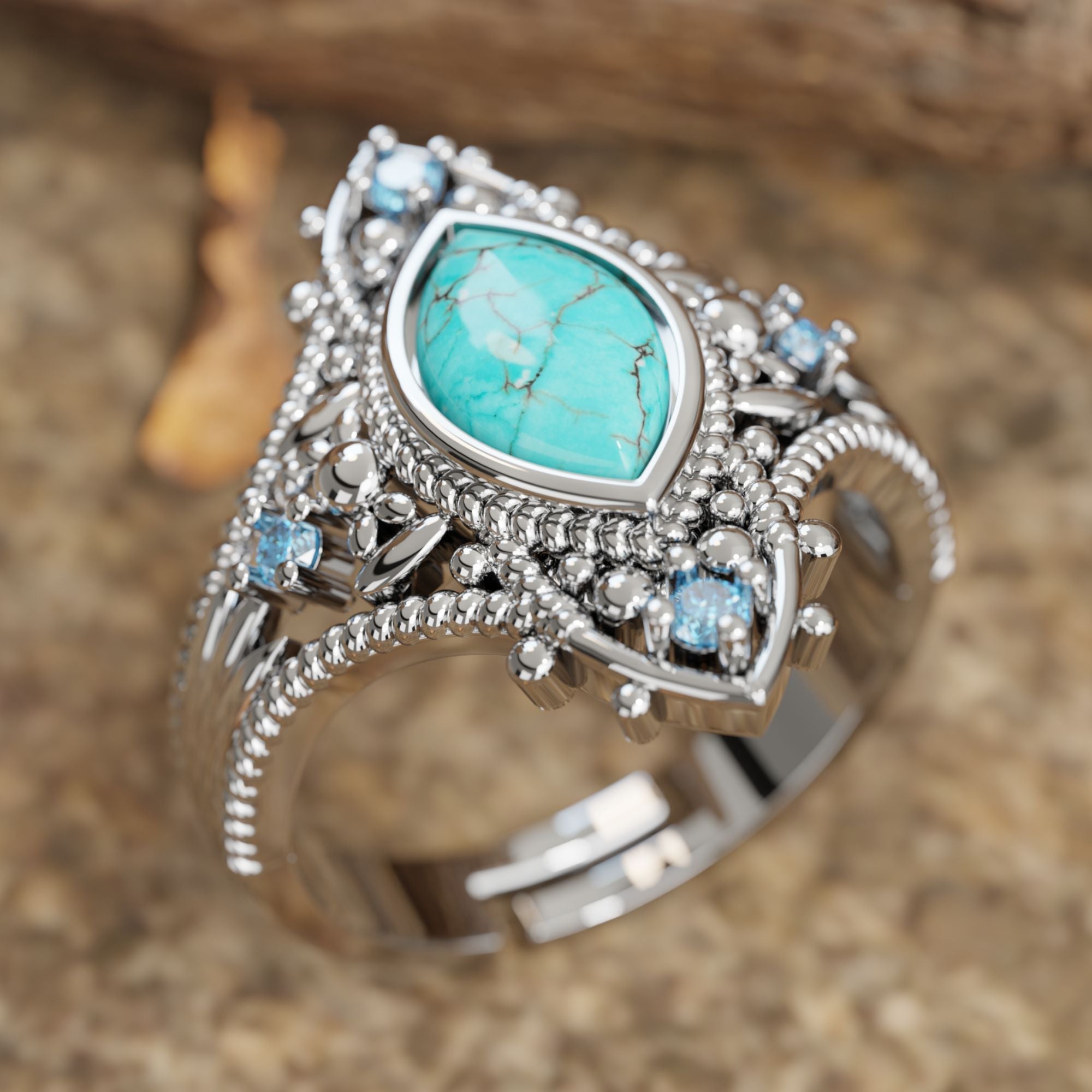 Holy Prayer Ring - Serene Western