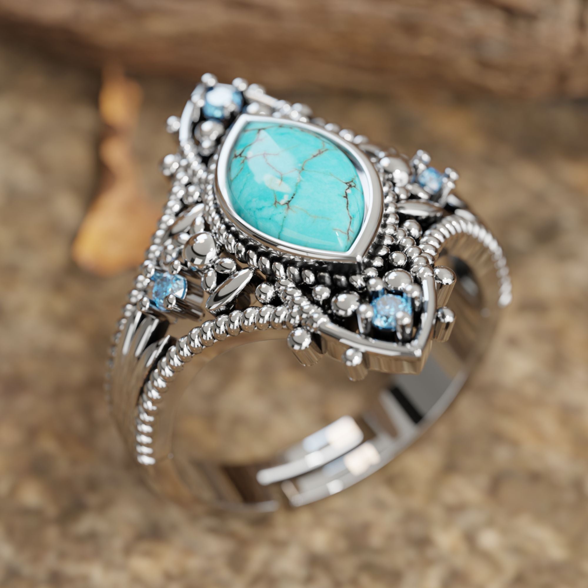 Holy Prayer Ring - Serene Western