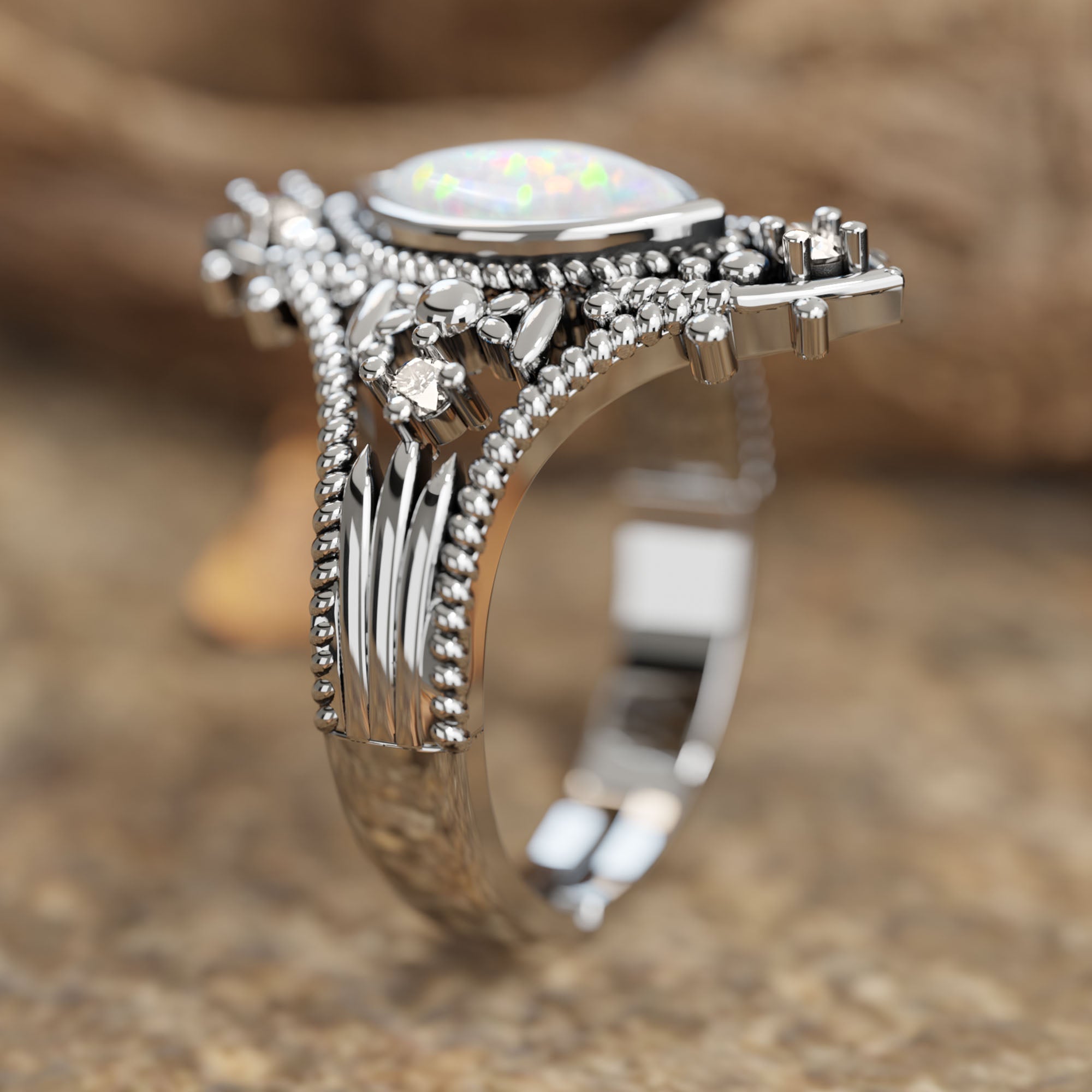 Holy Prayer Ring - Opal - Serene Western