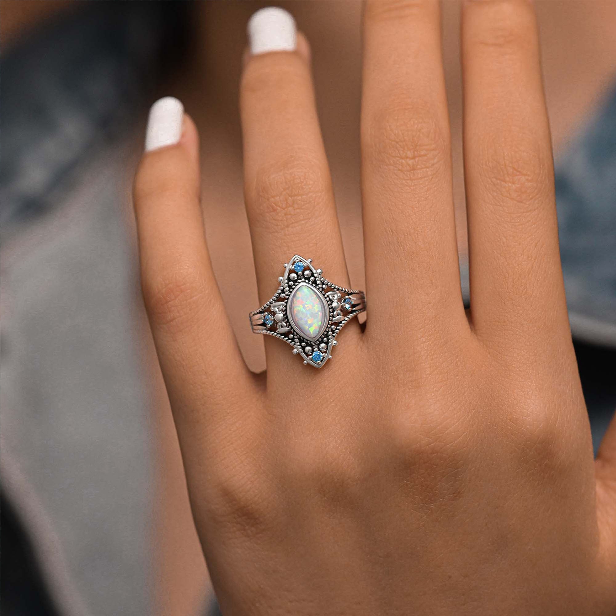 Holy Prayer Ring - Opal - Serene Western