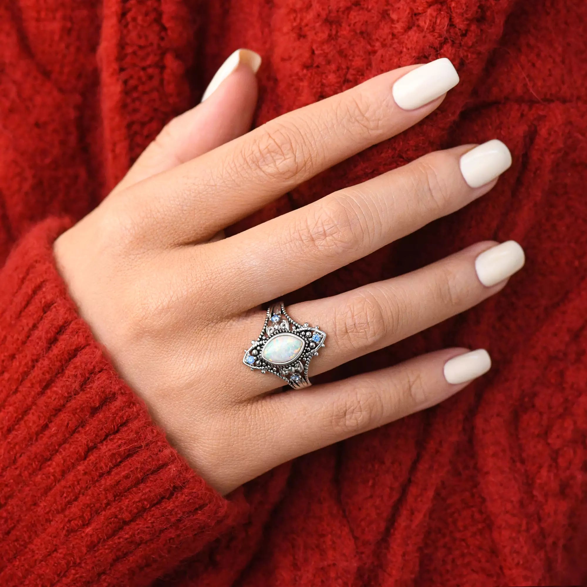 Holy Prayer Ring - Opal - Serene Western