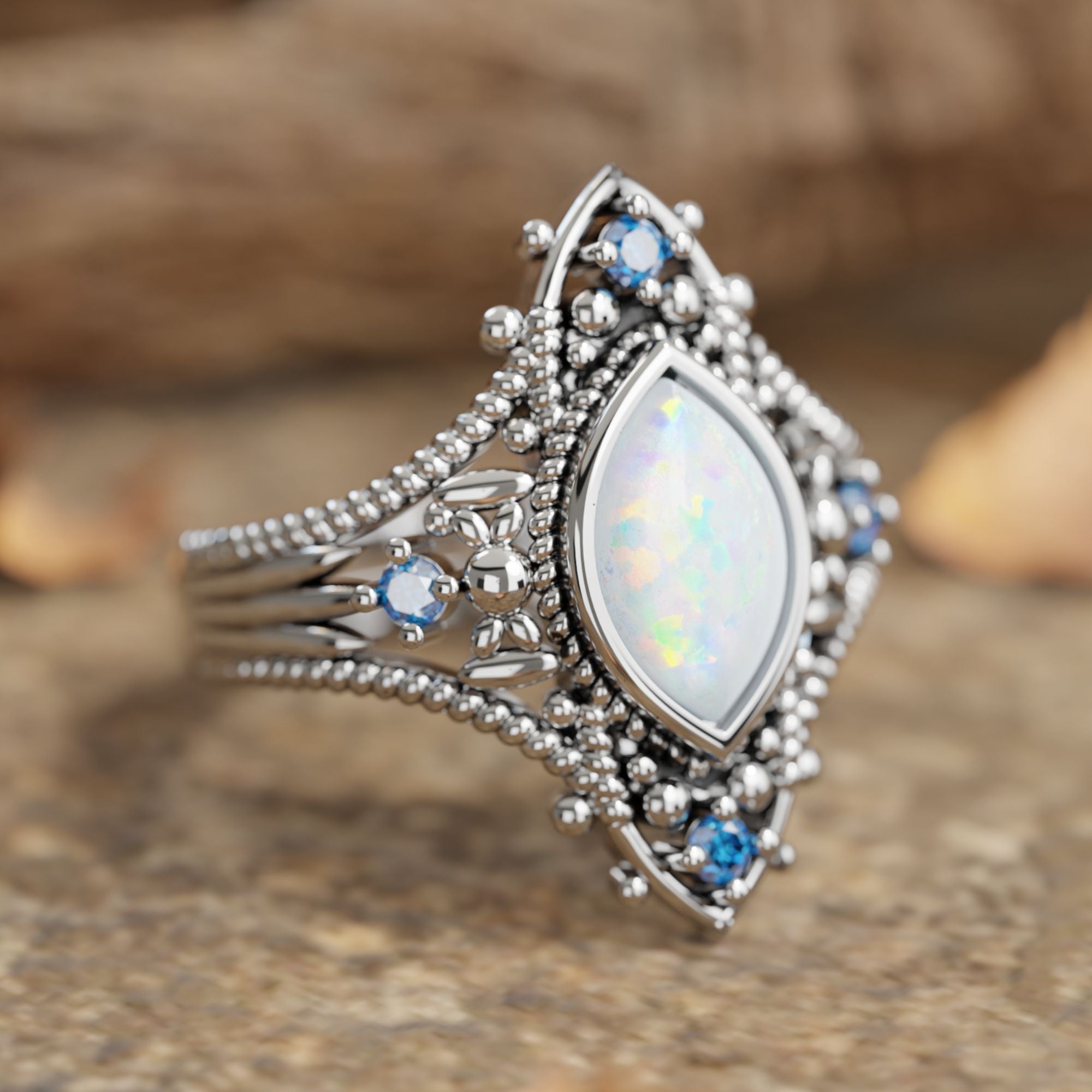 Holy Prayer Ring - Opal - Serene Western