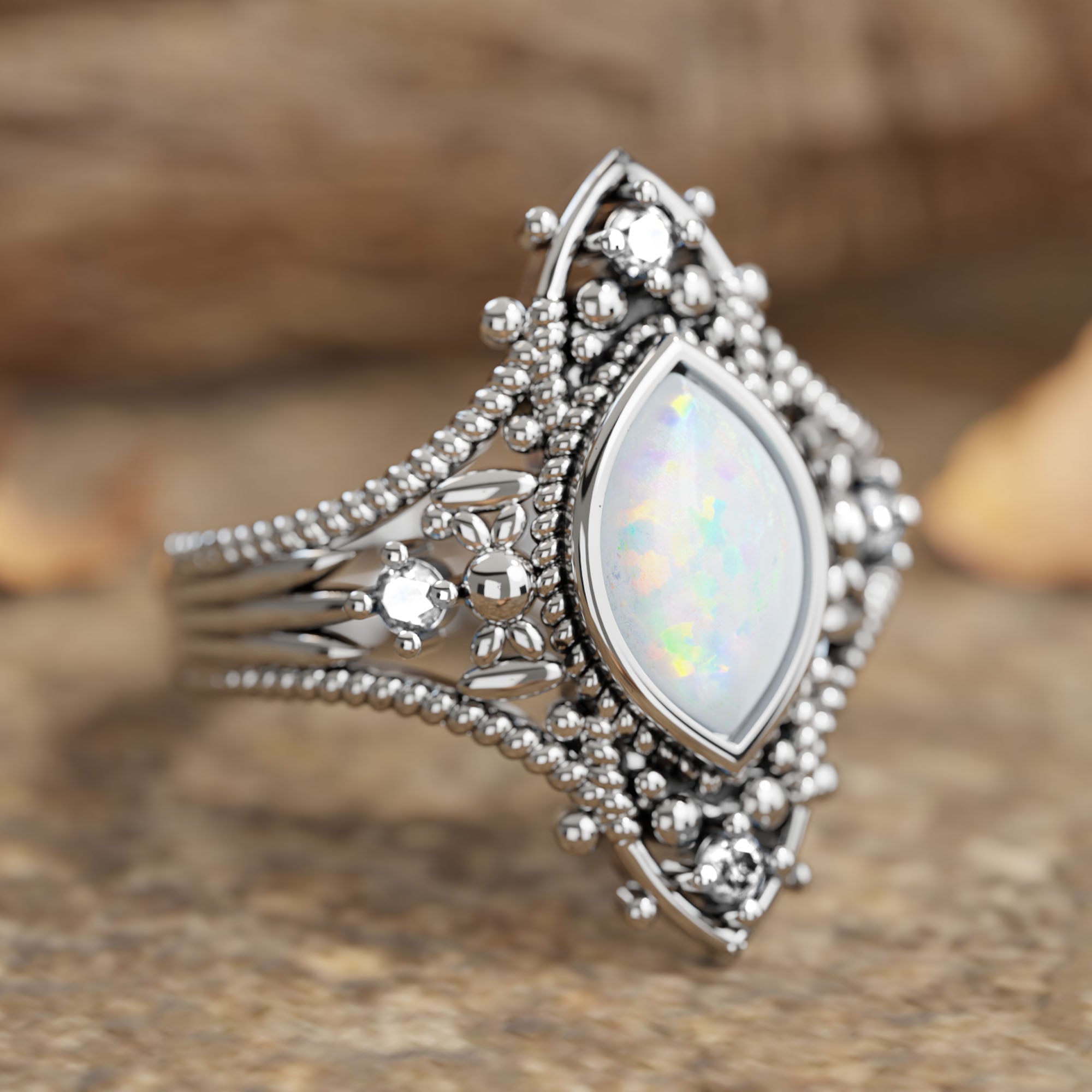 Holy Prayer Ring - Opal - Serene Western