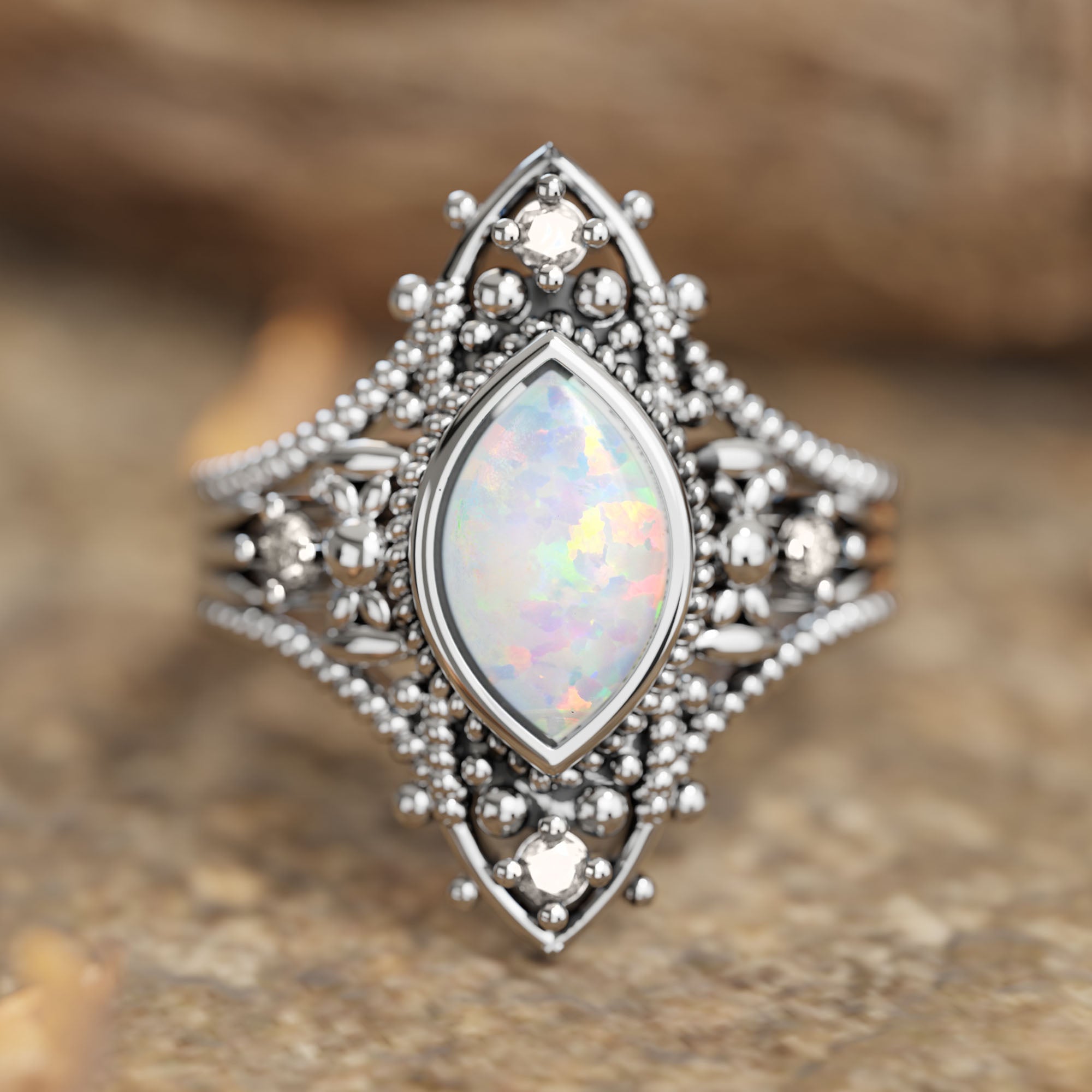 Holy Prayer Ring - Opal - Serene Western