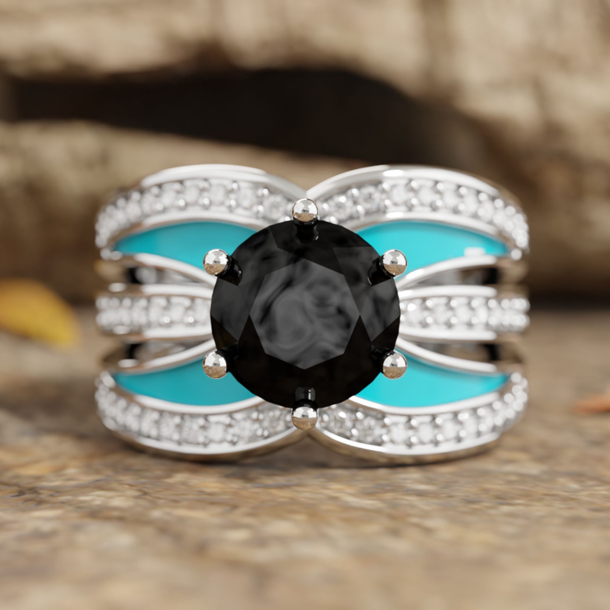 Intersect Radiance Ring - Black Onyx - Serene Western