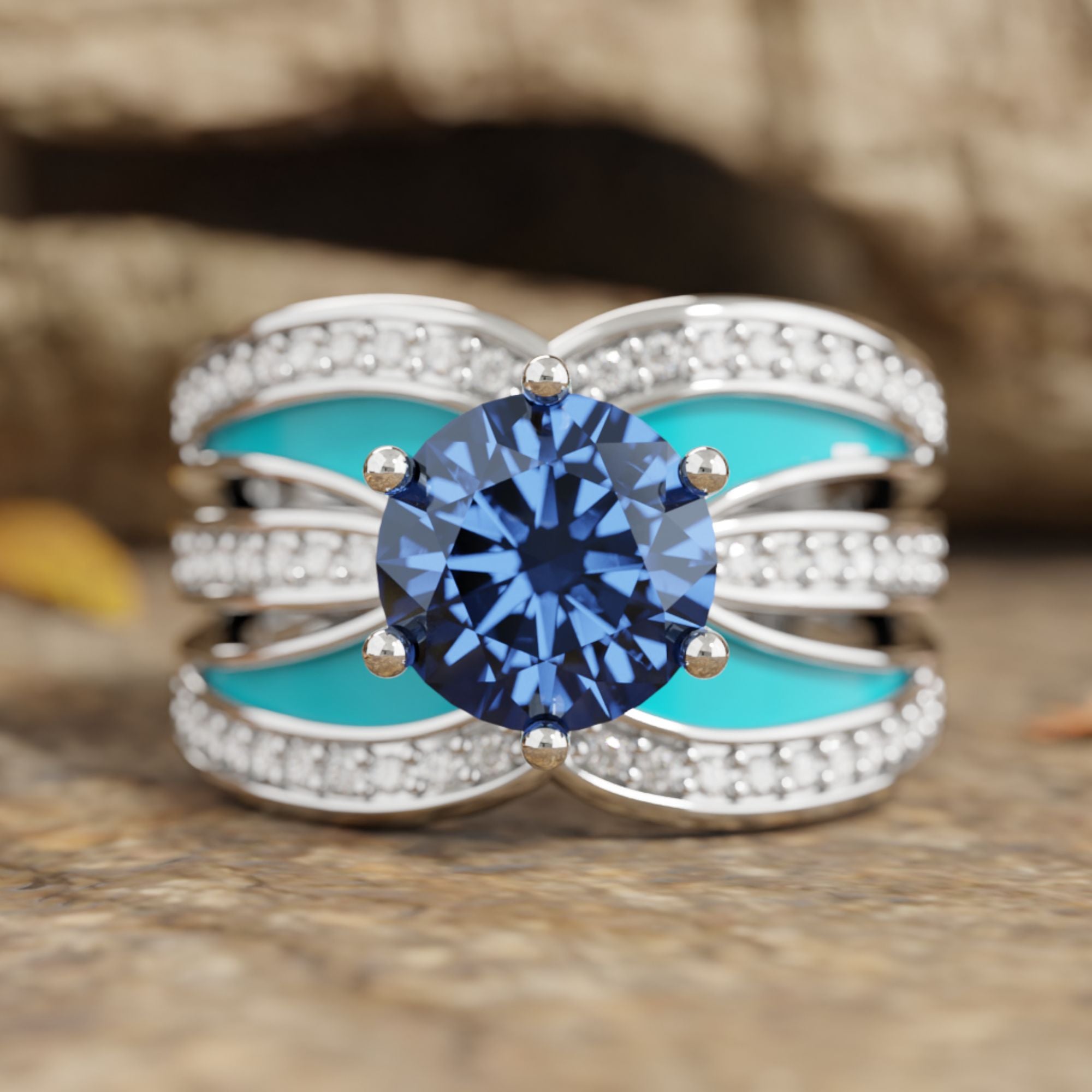 Intersect Radiance Ring - Sapphire - Serene Western