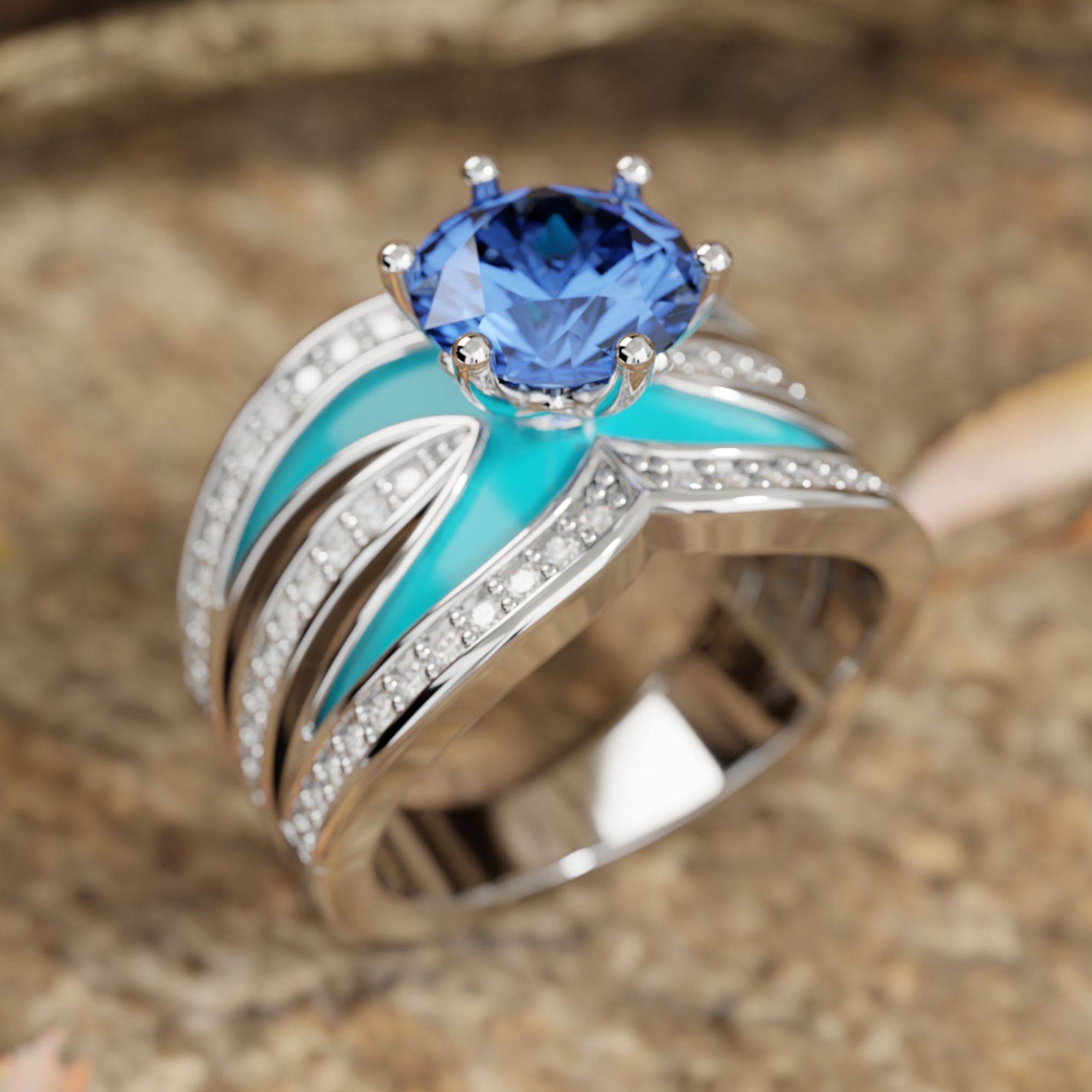 Intersect Radiance Ring - Sapphire - Serene Western