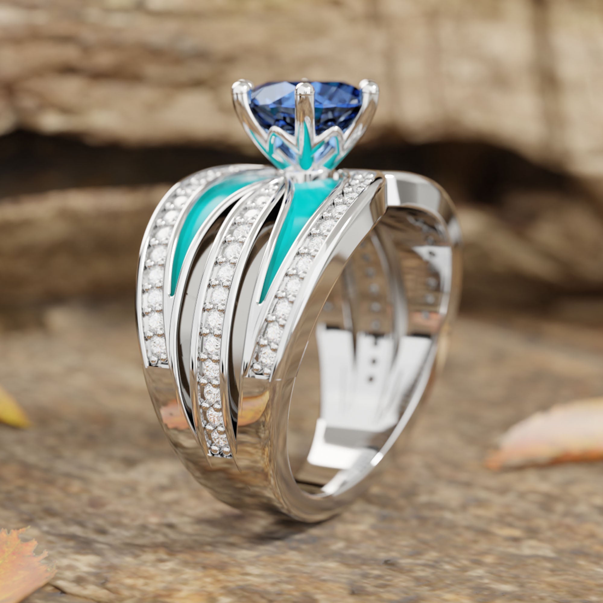 Intersect Radiance Ring - Sapphire - Serene Western