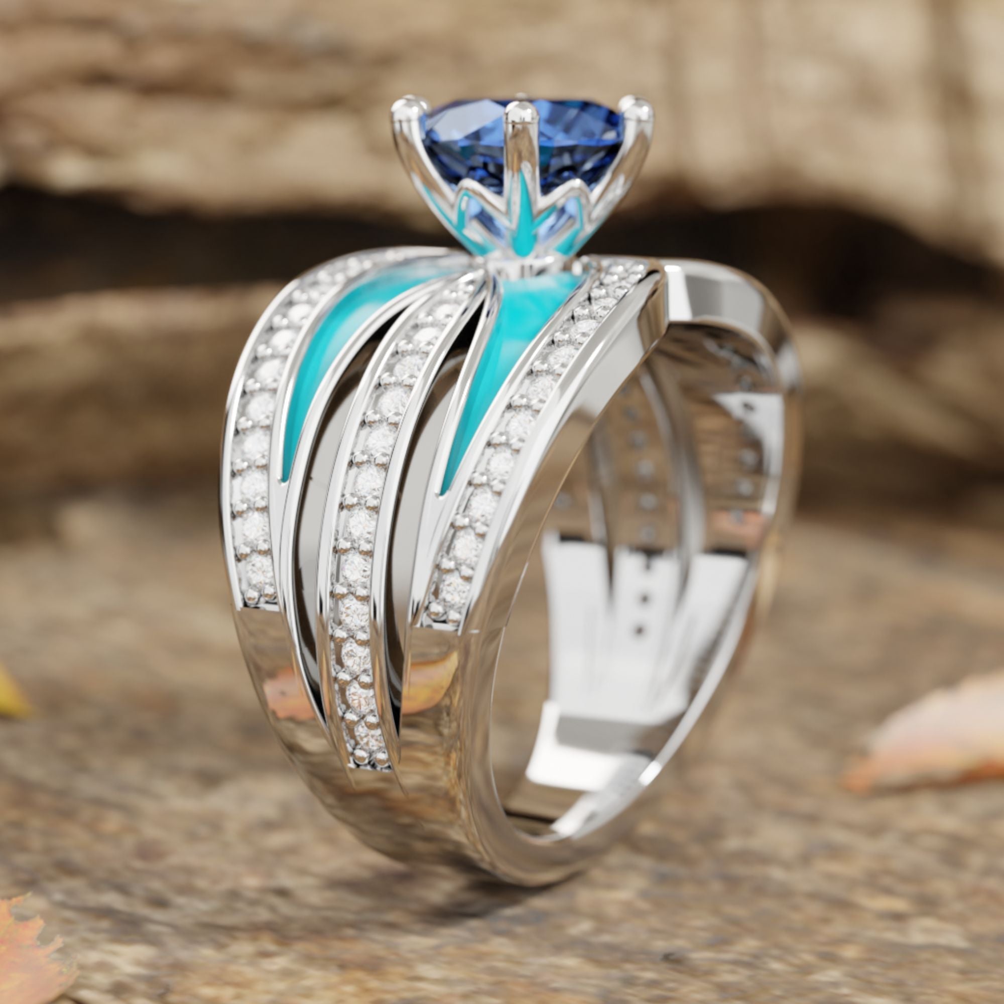 Intersect Radiance Ring - Sapphire - Serene Western