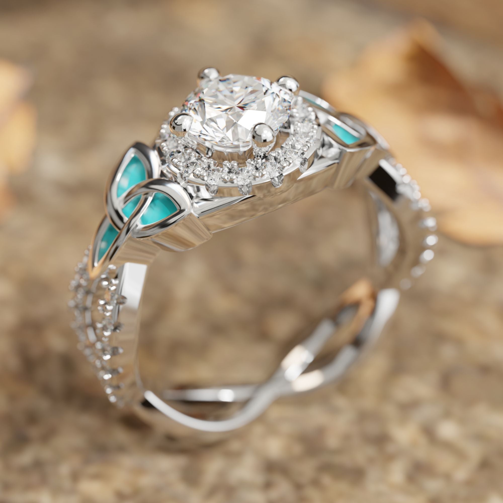 Interwoven Lucky Leaf Ring - Serene Western