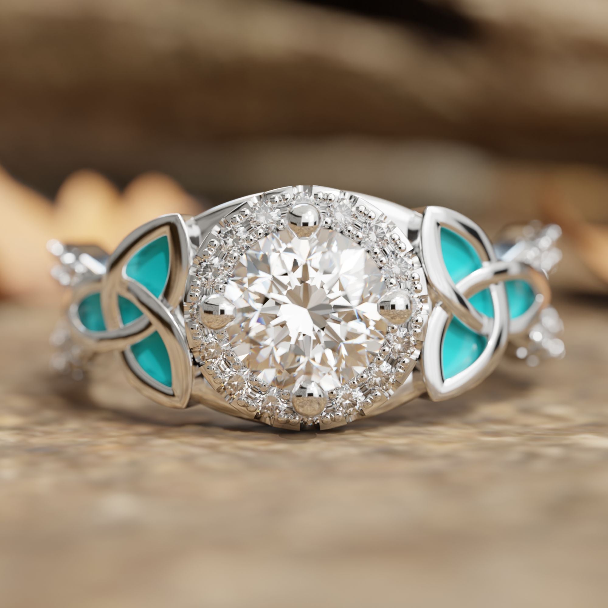 Interwoven Lucky Leaf Ring - Serene Western