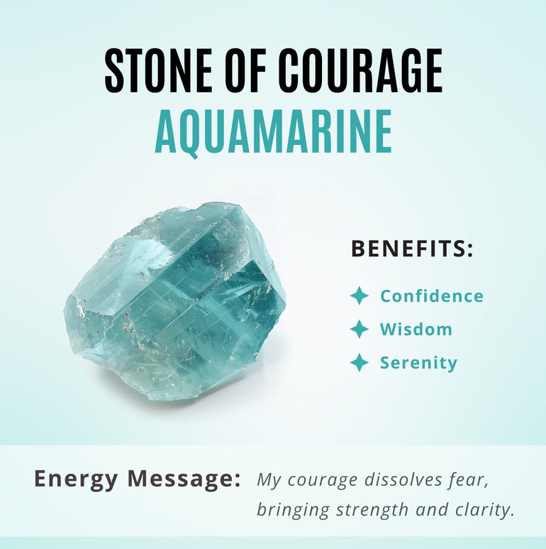 Interwoven Lucky Leaf Ring - Aquamarine - Serene Western