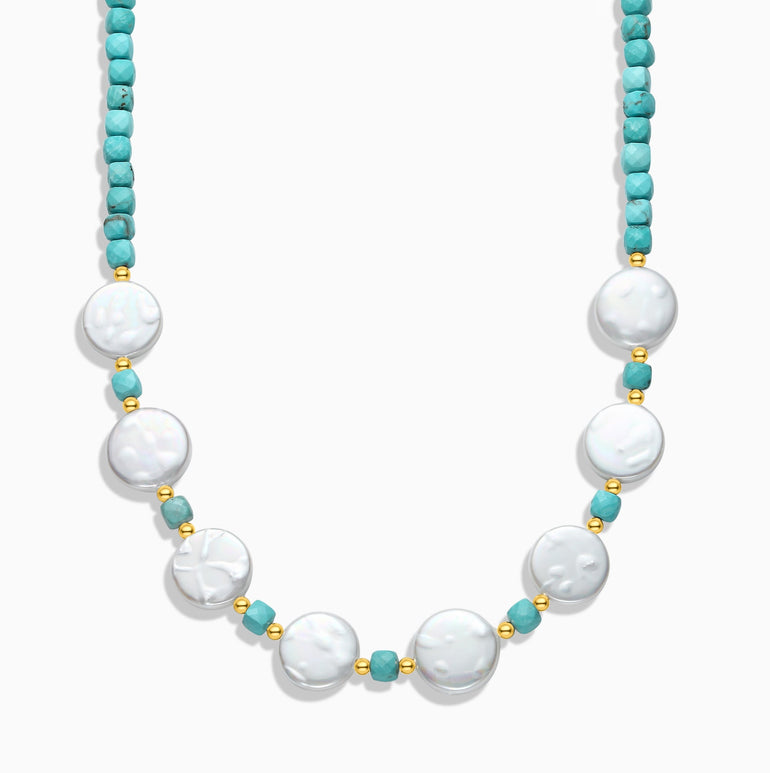 Lagoon Pearlescent Necklace - Serene Western