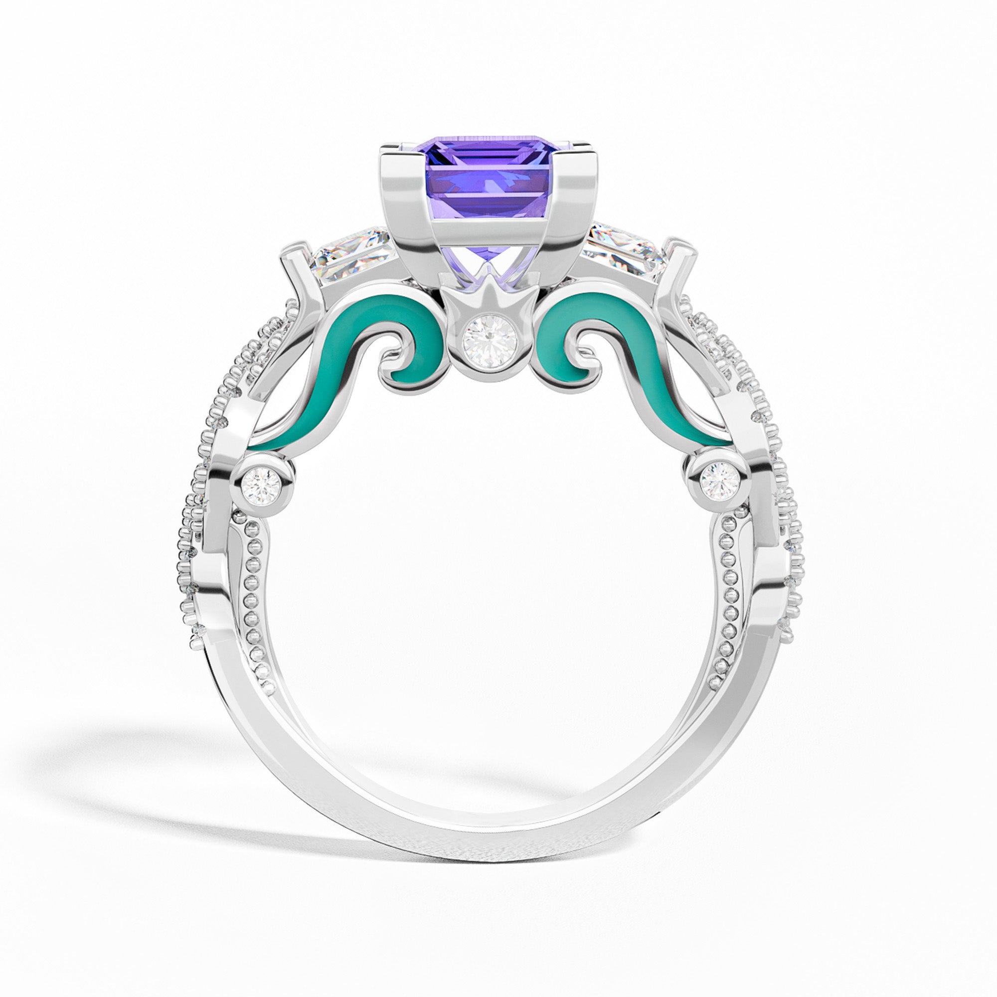 Love Rivet Ring - Amethyst - Serene Western