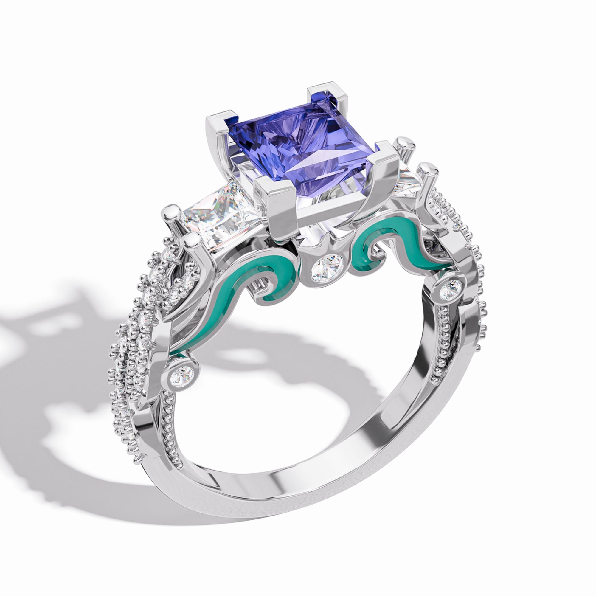 Love Rivet Ring - Amethyst - Serene Western