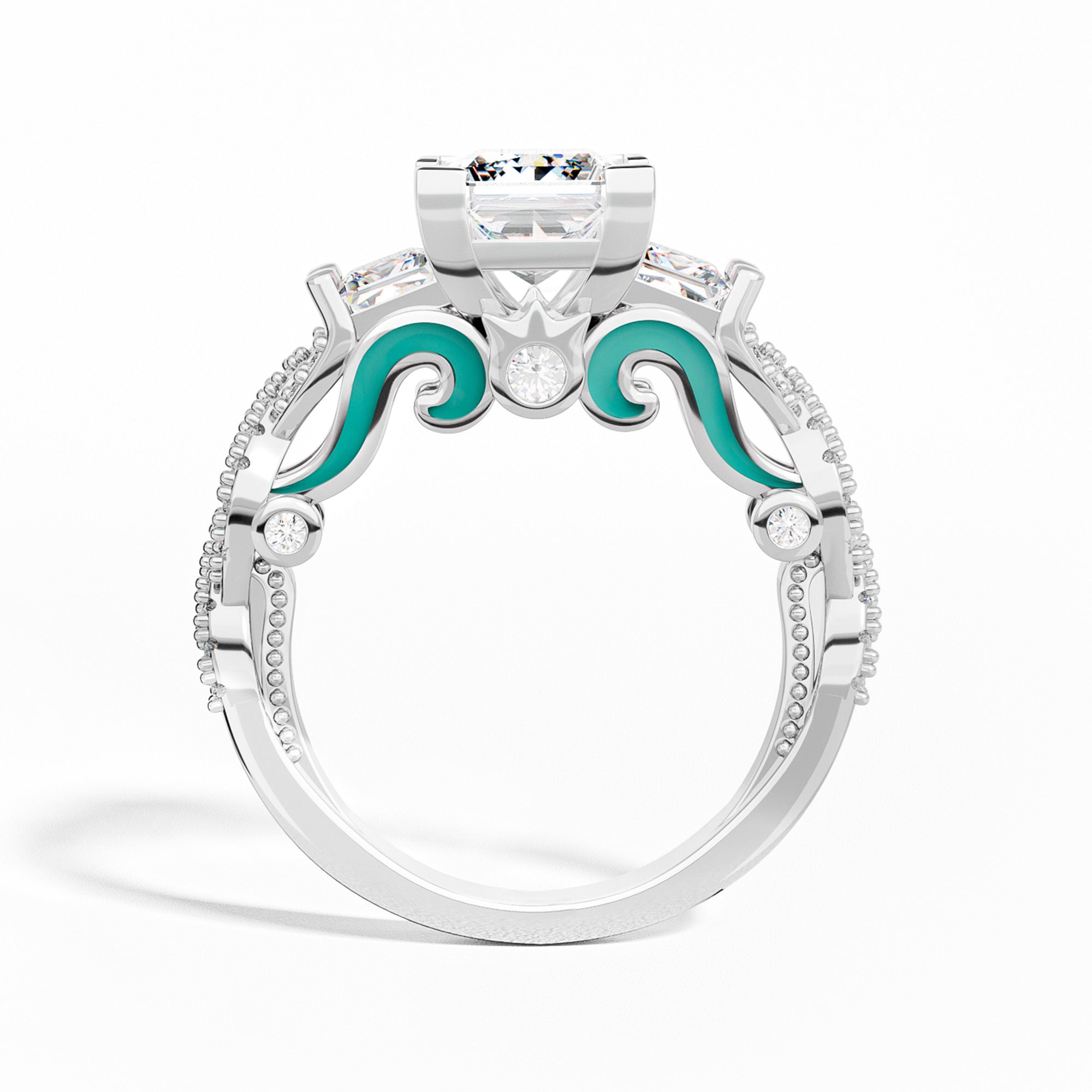 Love Rivet Ring - Moissanite - Serene Western