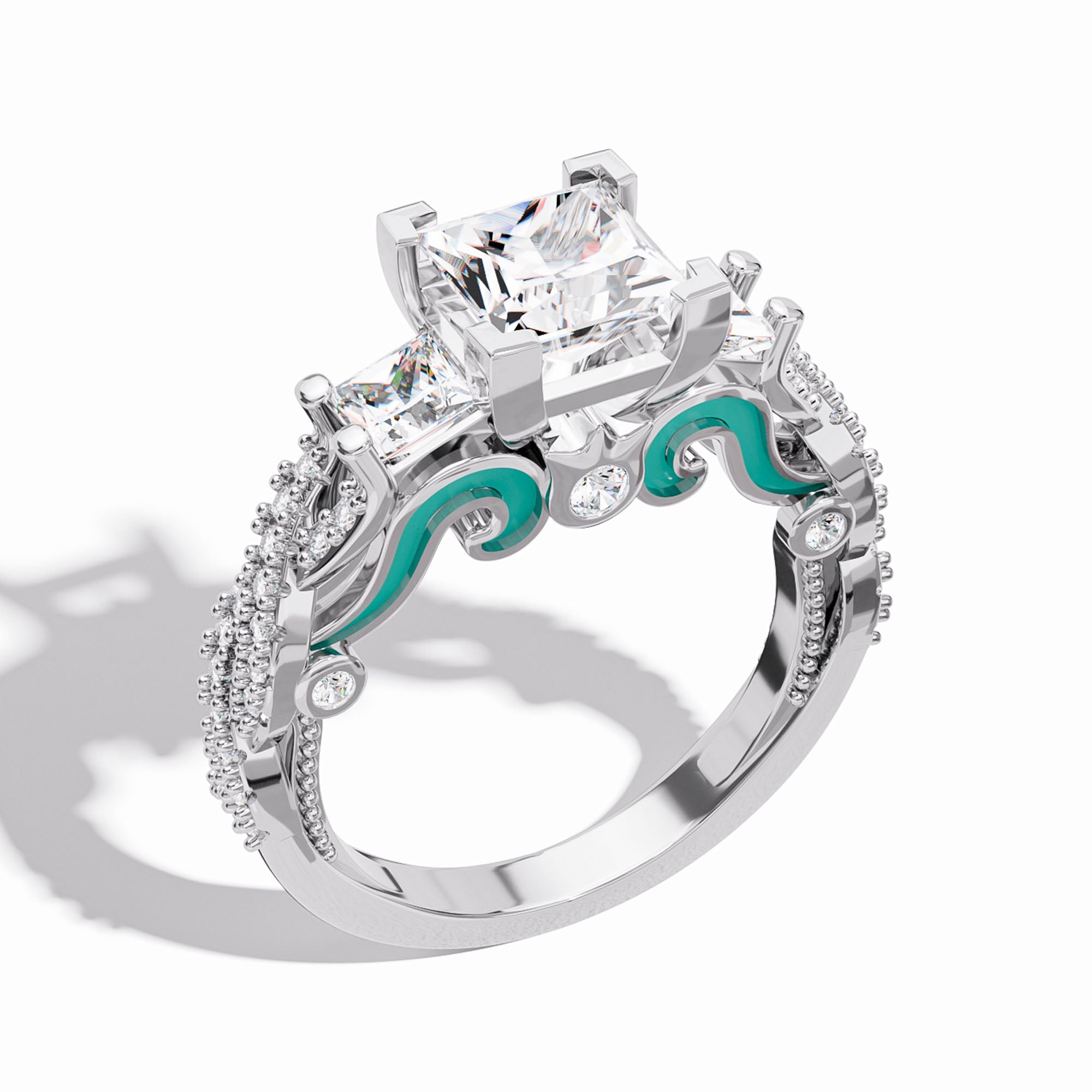 Love Rivet Ring - Moissanite - Serene Western