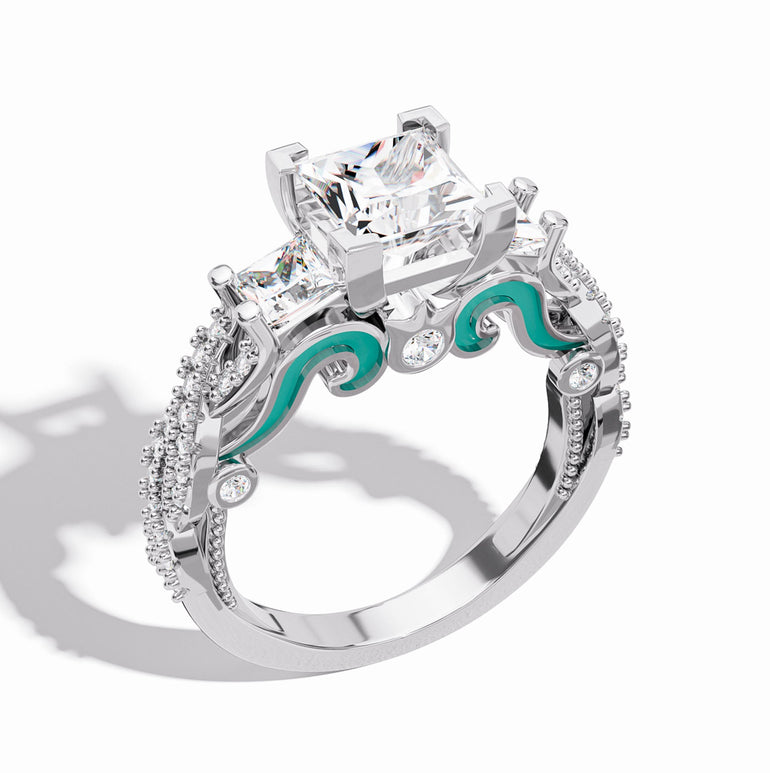Love Rivet Ring - Moissanite - Serene Western