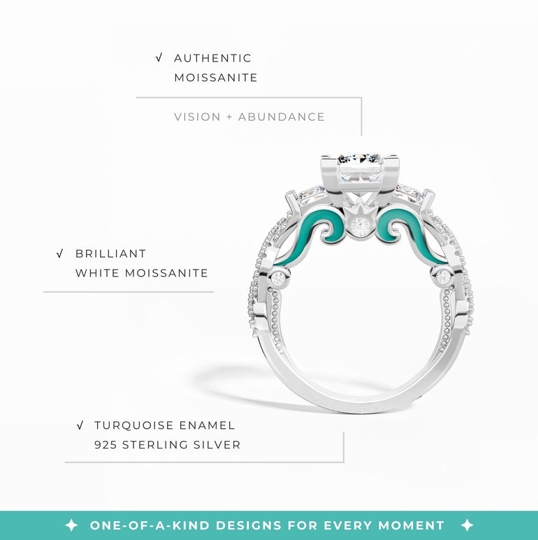 Love Rivet Ring - Moissanite - Serene Western