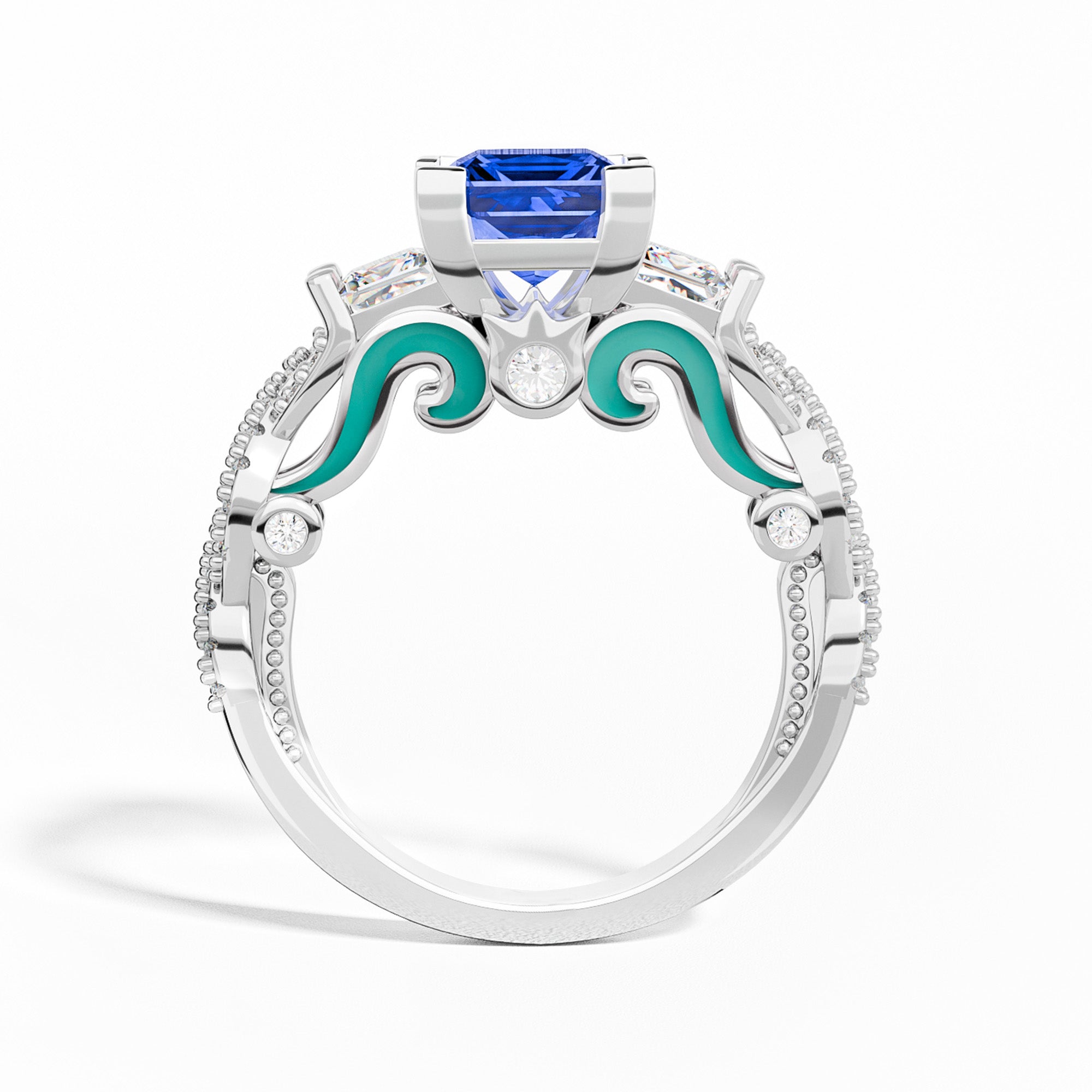 Love Rivet Ring - Sapphire - Serene Western