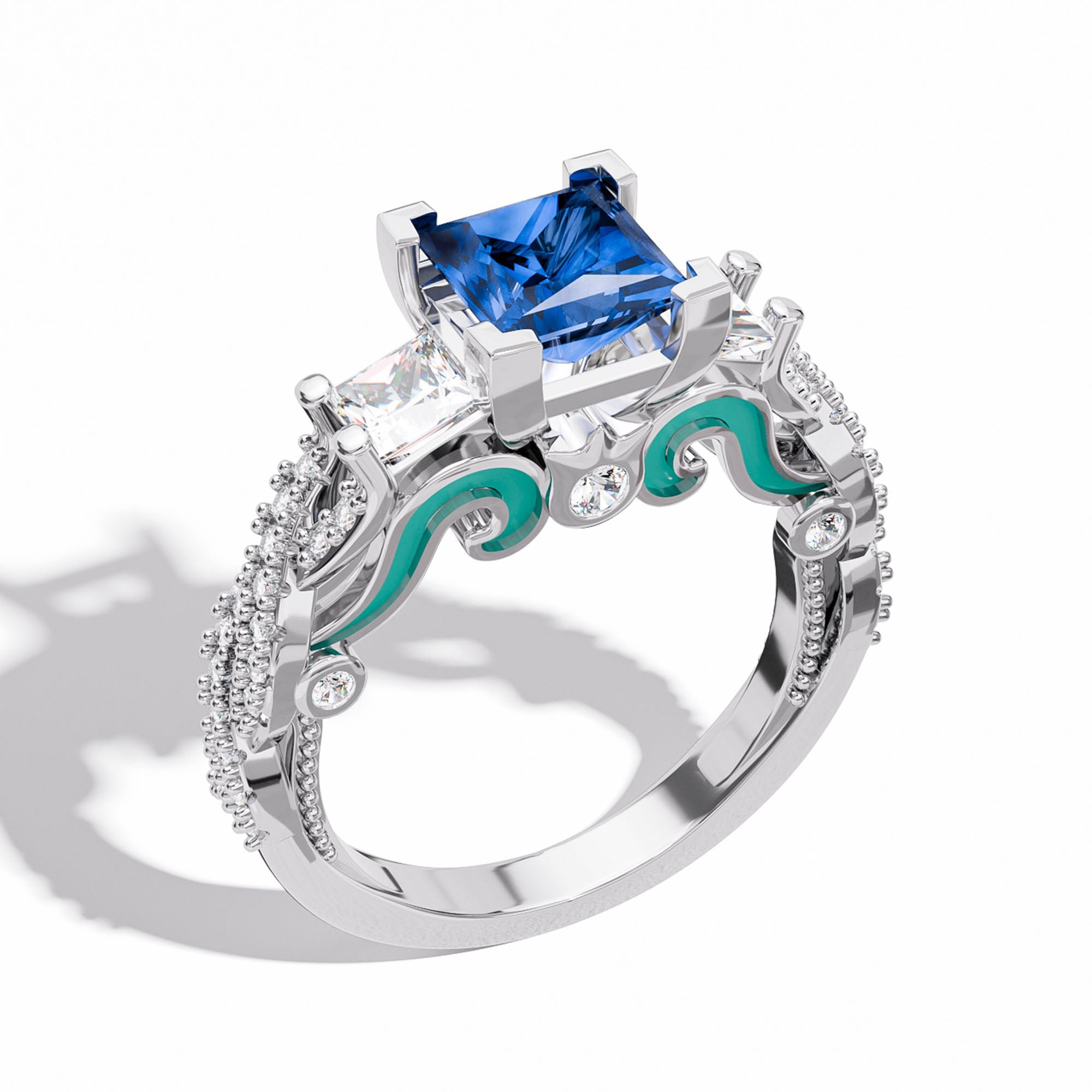 Love Rivet Ring - Sapphire - Serene Western