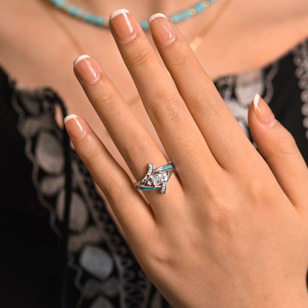 Milky Way Kiss Ring - Serene Western