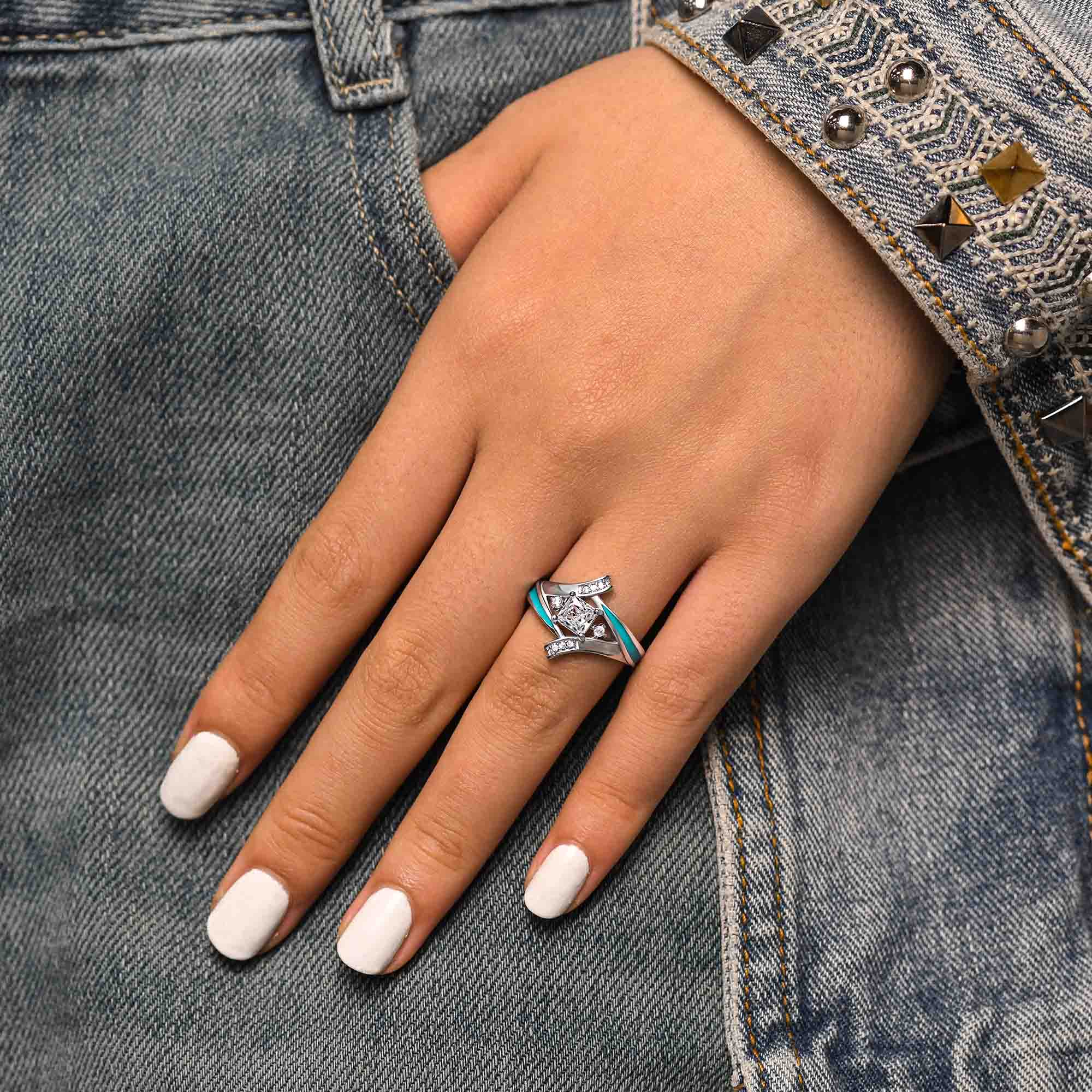 Milky Way Kiss Ring - Serene Western