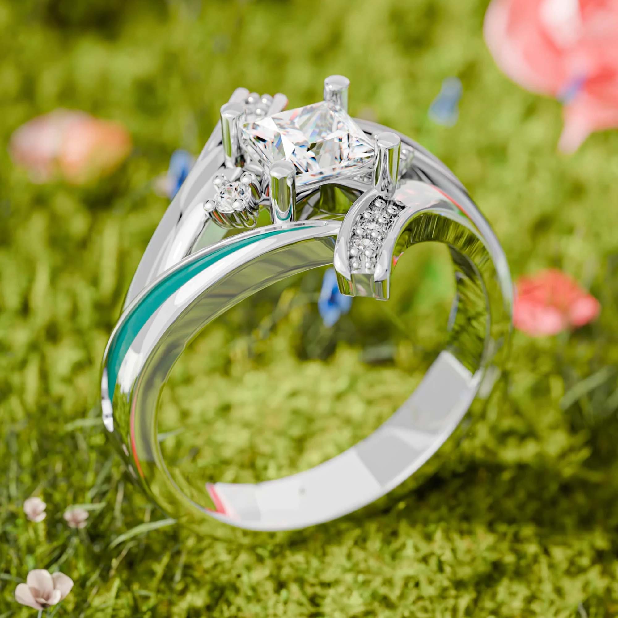 Milky Way Kiss Ring - Serene Western