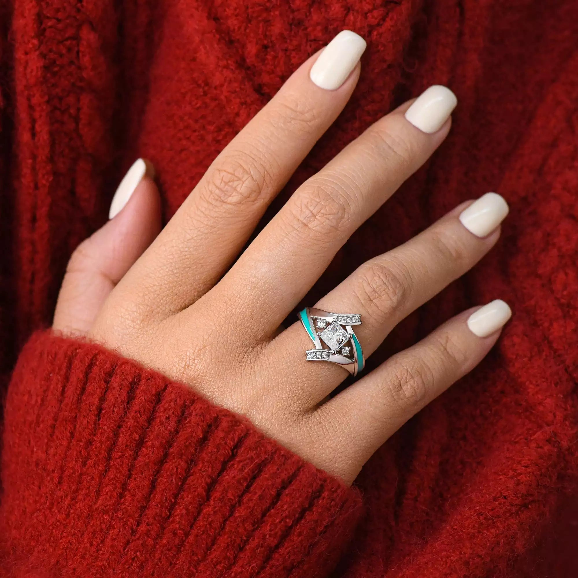 Milky Way Kiss Ring - Serene Western