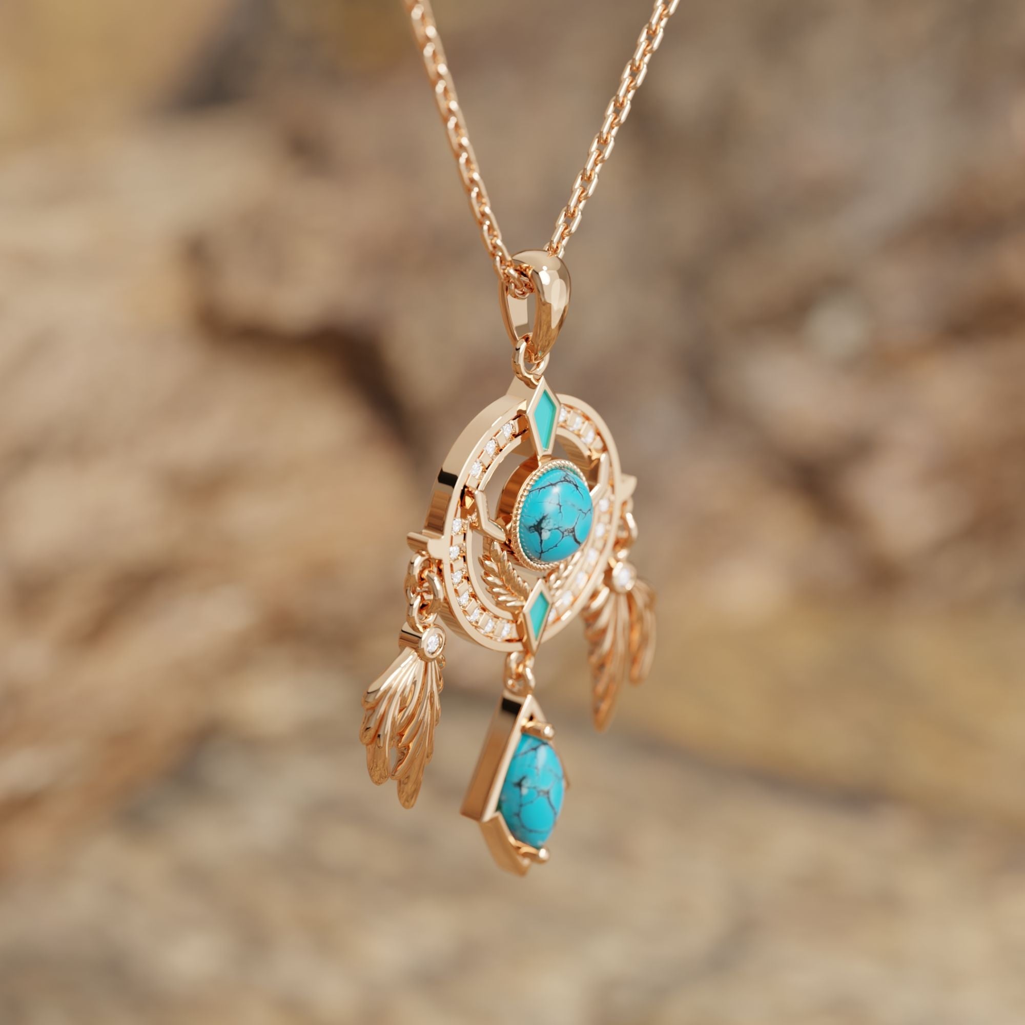 Mystic Dreamcatcher Necklace - Serene Western